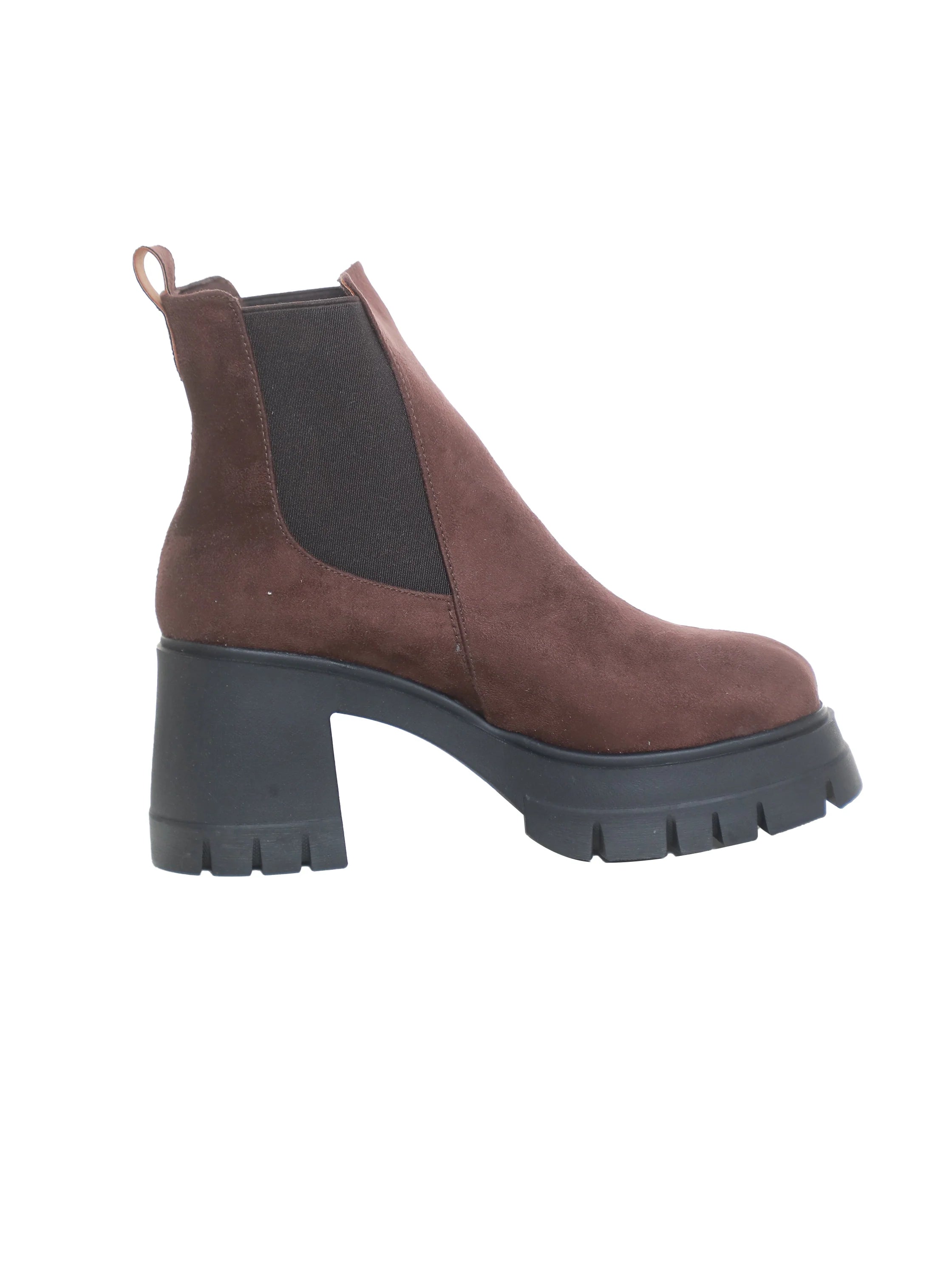 Brown Ankle Boot With Western Style