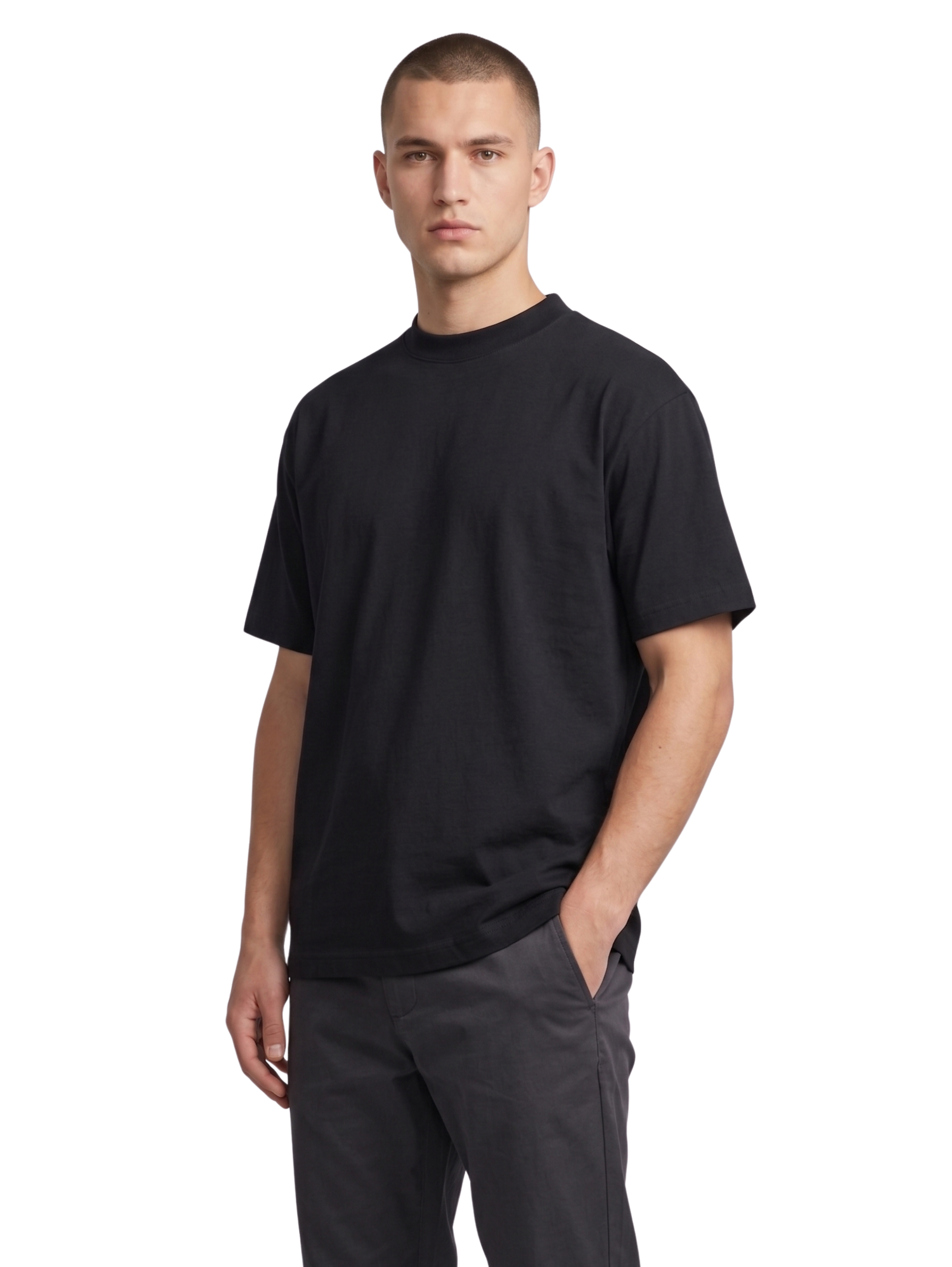 Oversized Black Basic T-Shirt