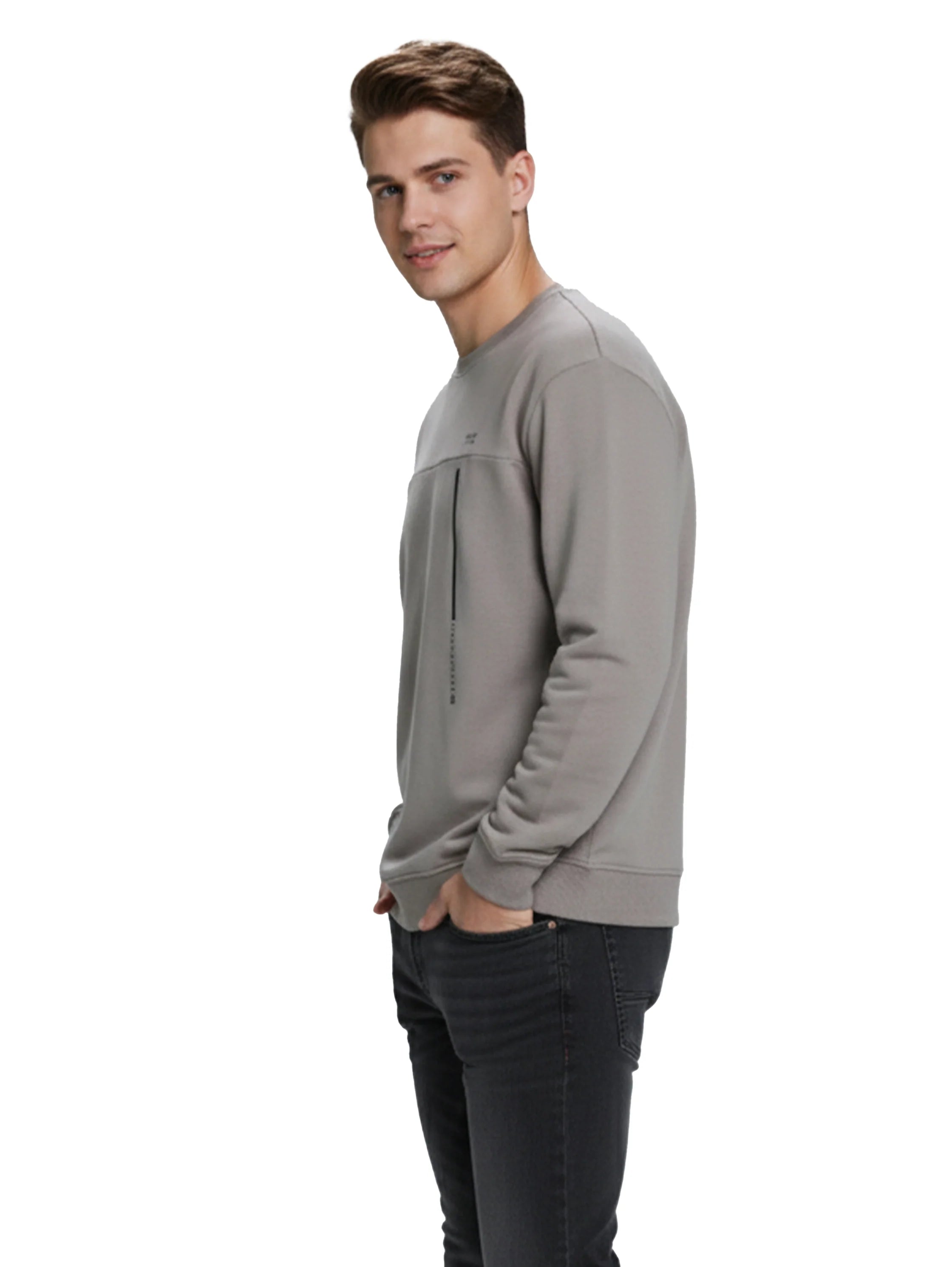 Oversize Grey Cotton Sweater