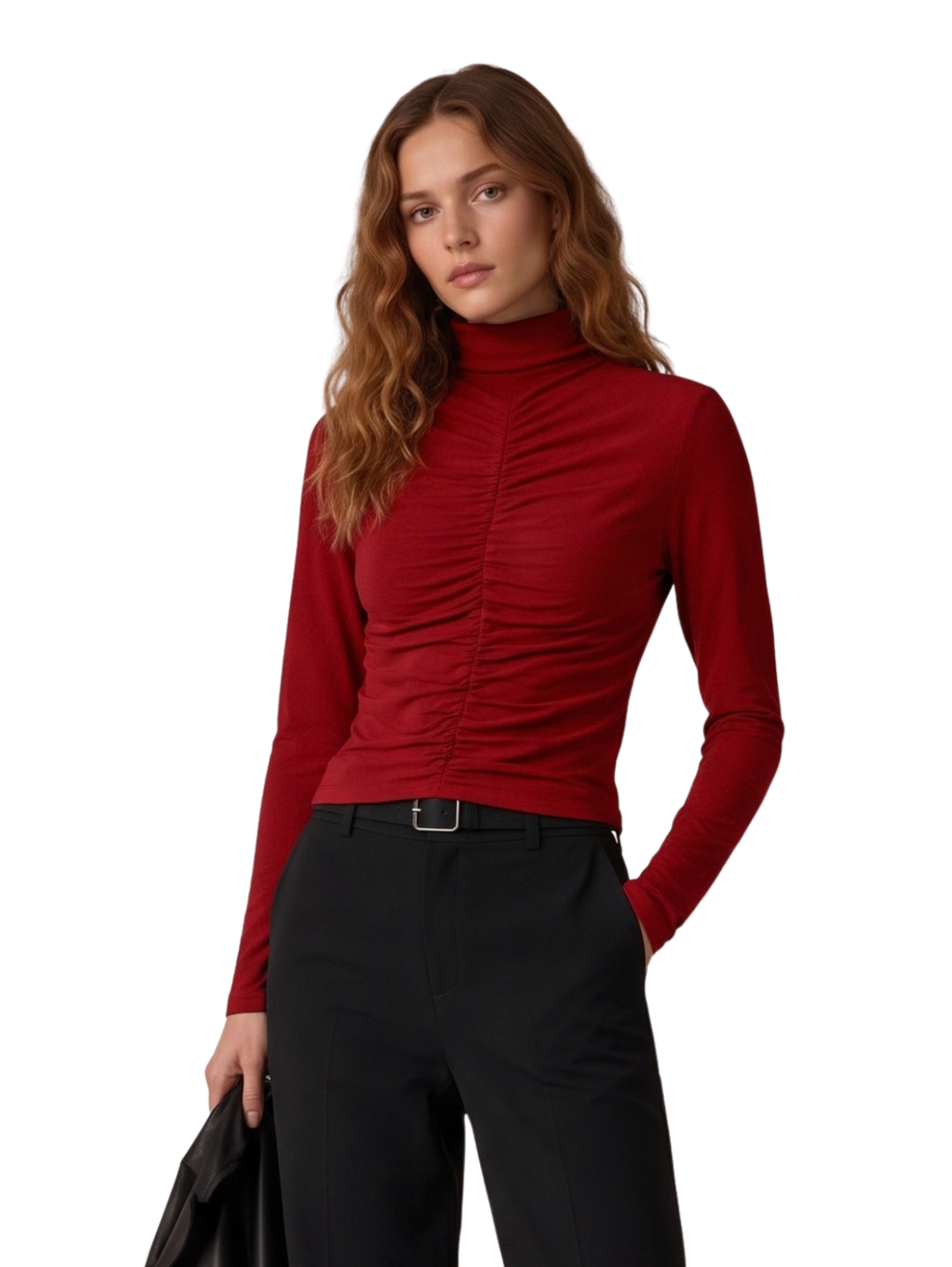 Red Long Sleeves Top