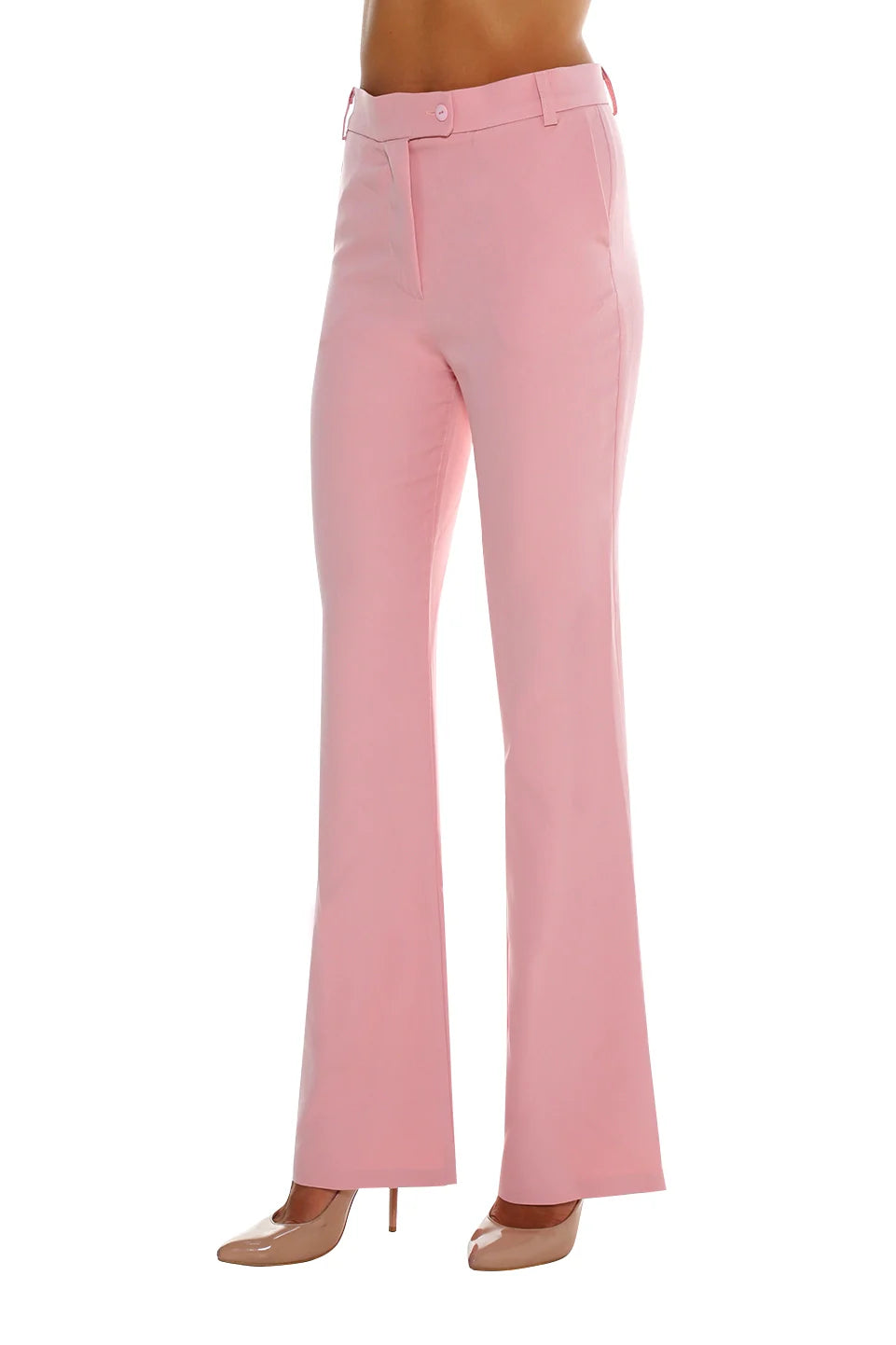 Classic Pink Flare Pants