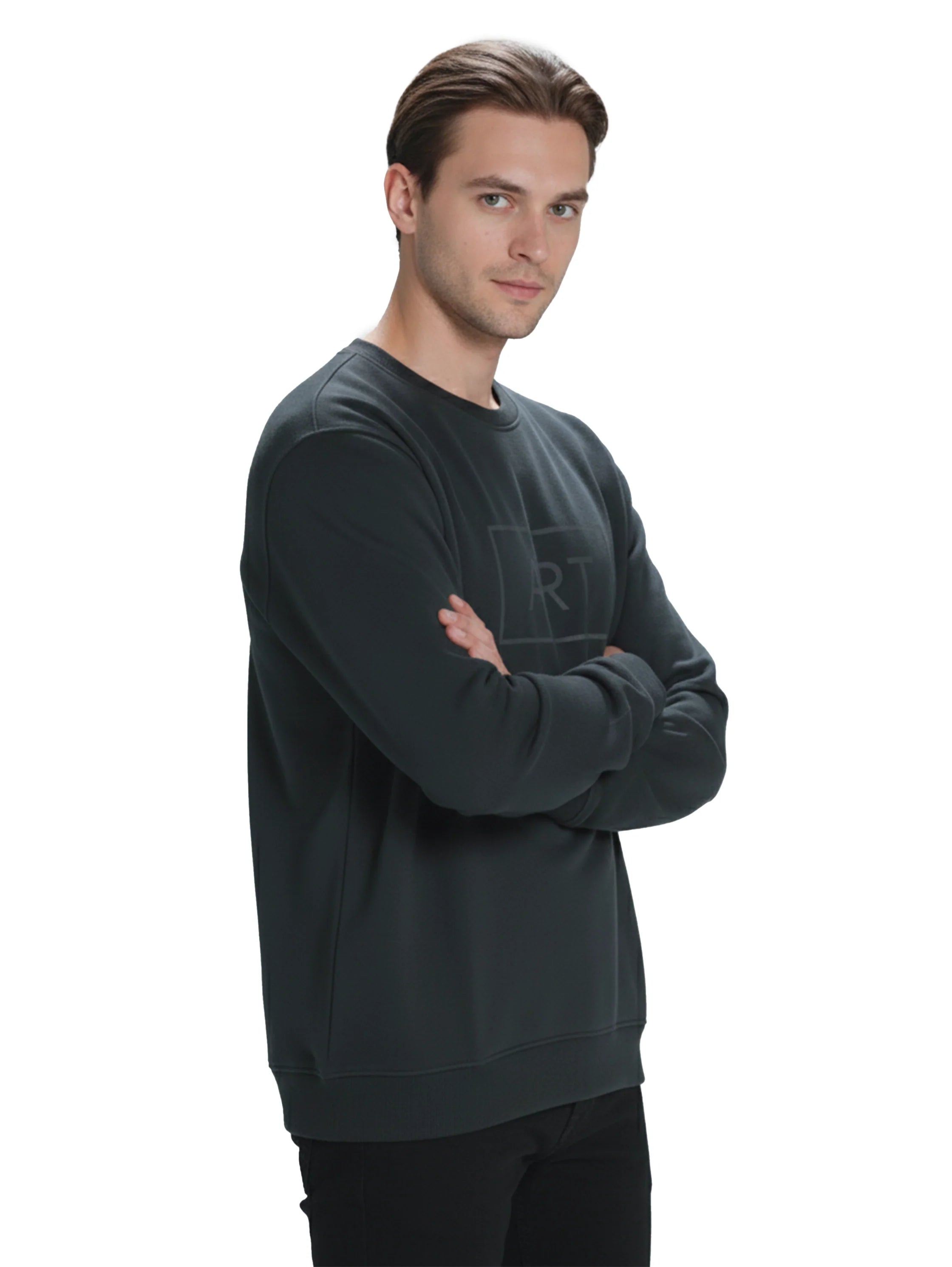 Black Sweater with " Art" Front Design