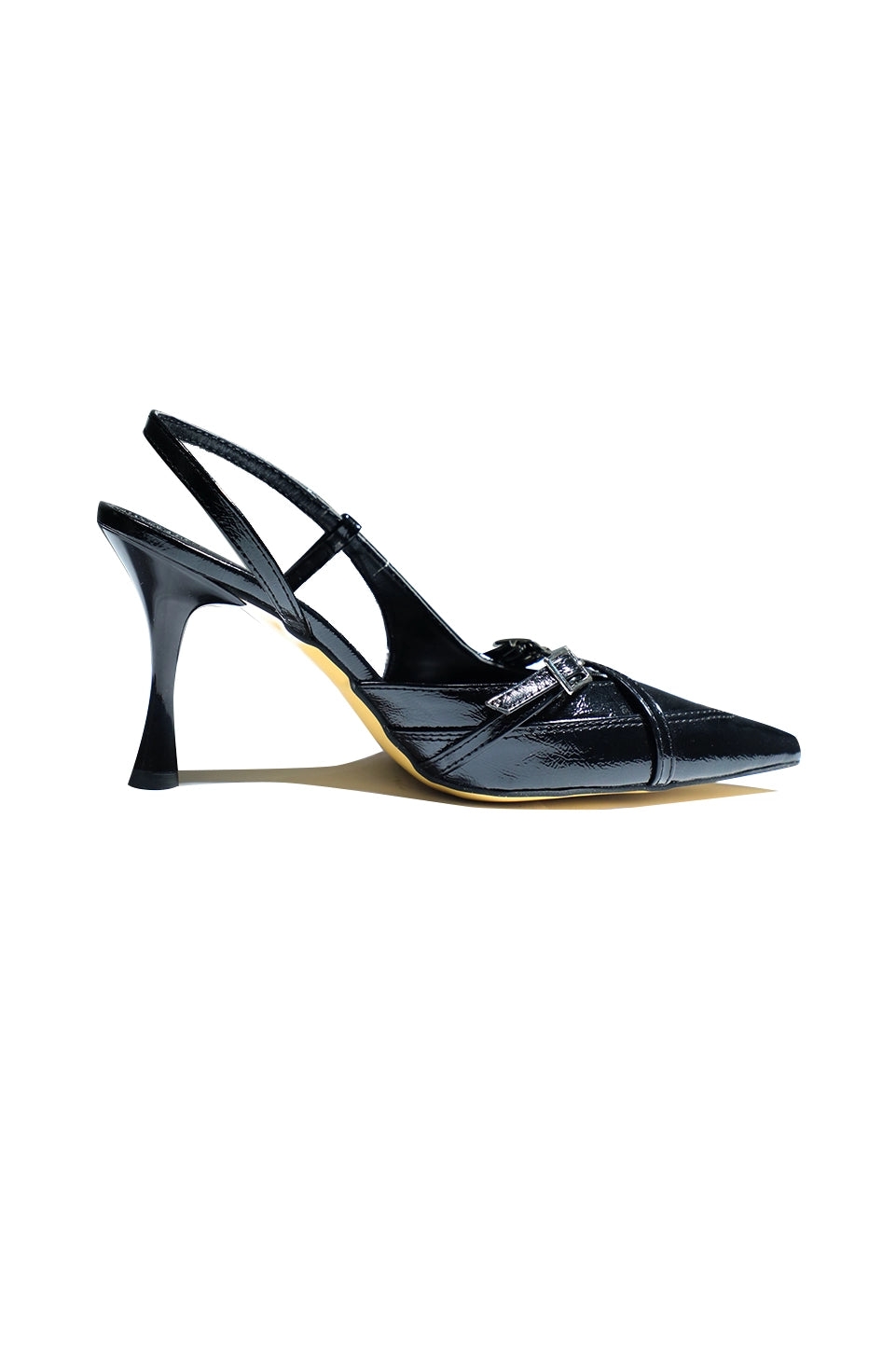 Pointed-Toe Black High Heels