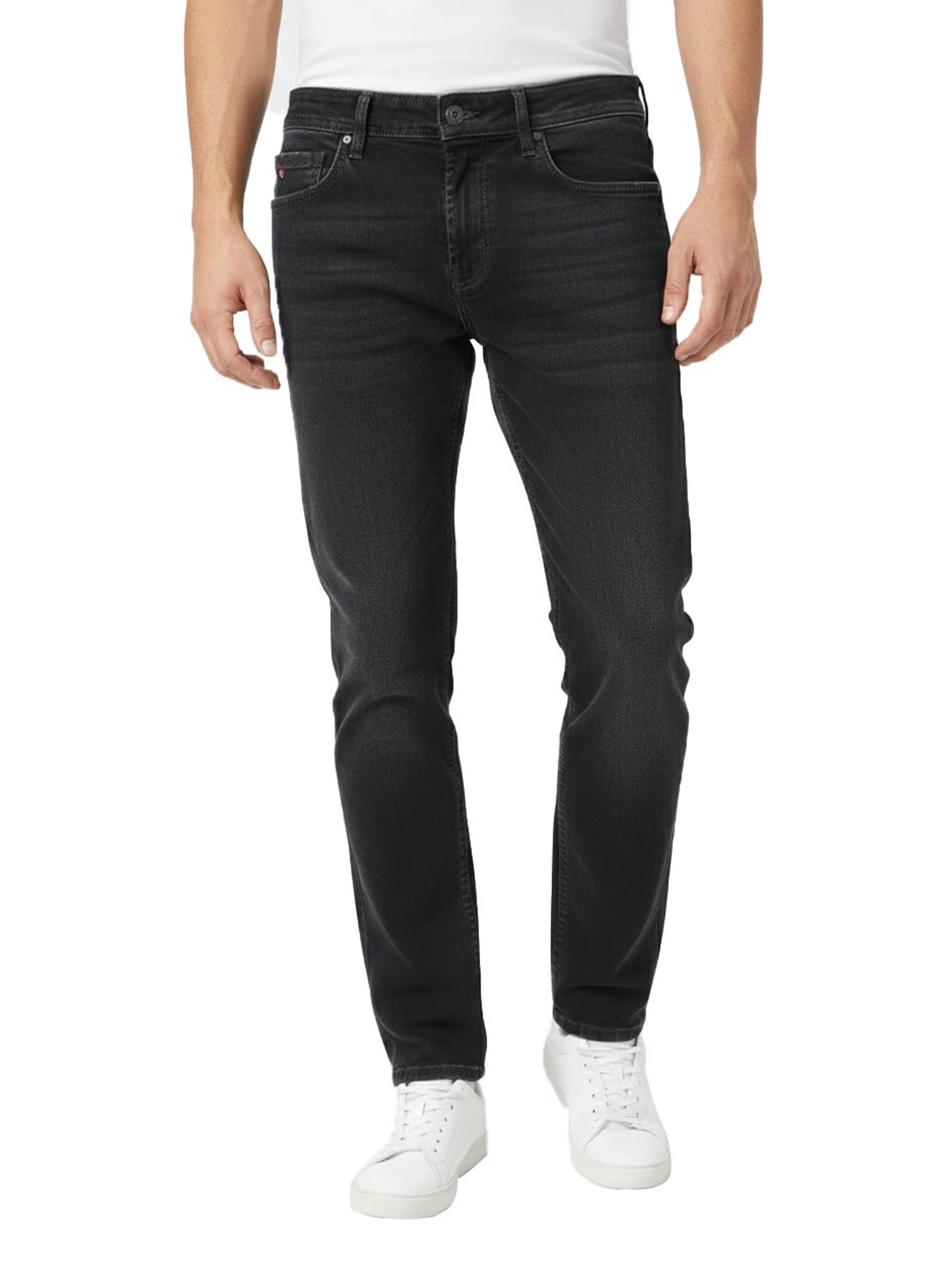 Black Skinny Jeans With Zipper & Button To Close