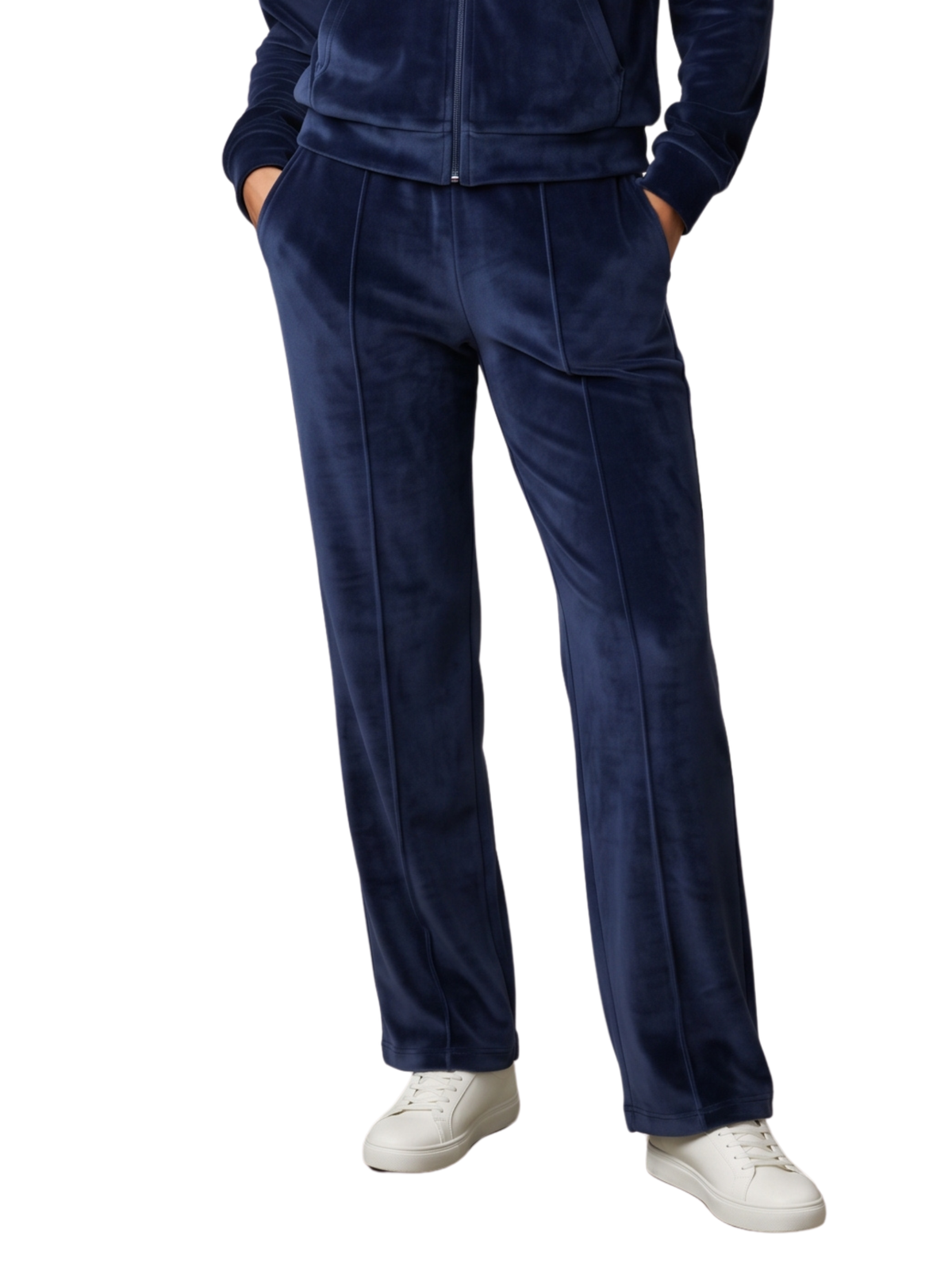 Navy Zip-Up Hoodie And Sweatpants Set