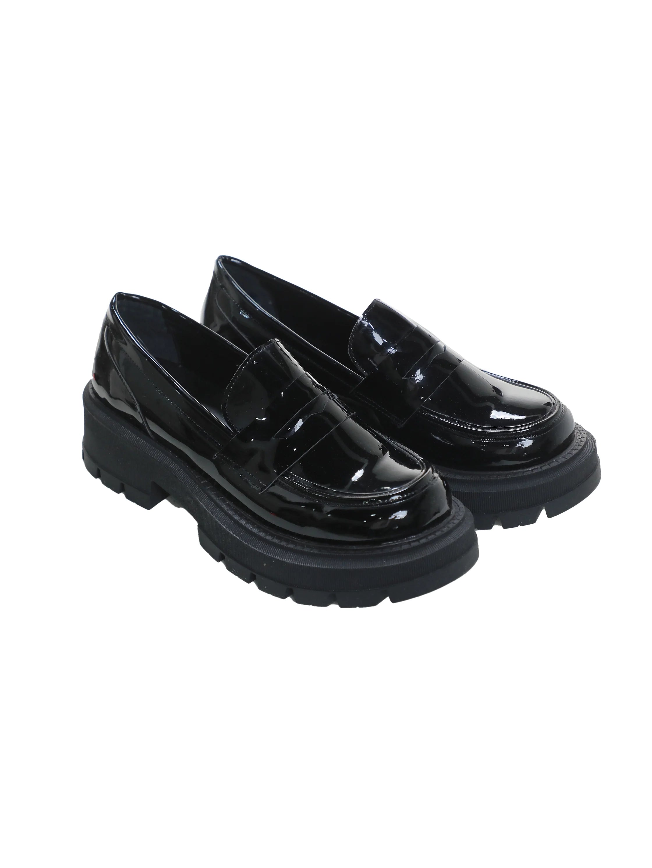 Black Slip On Loafer With Large Insole