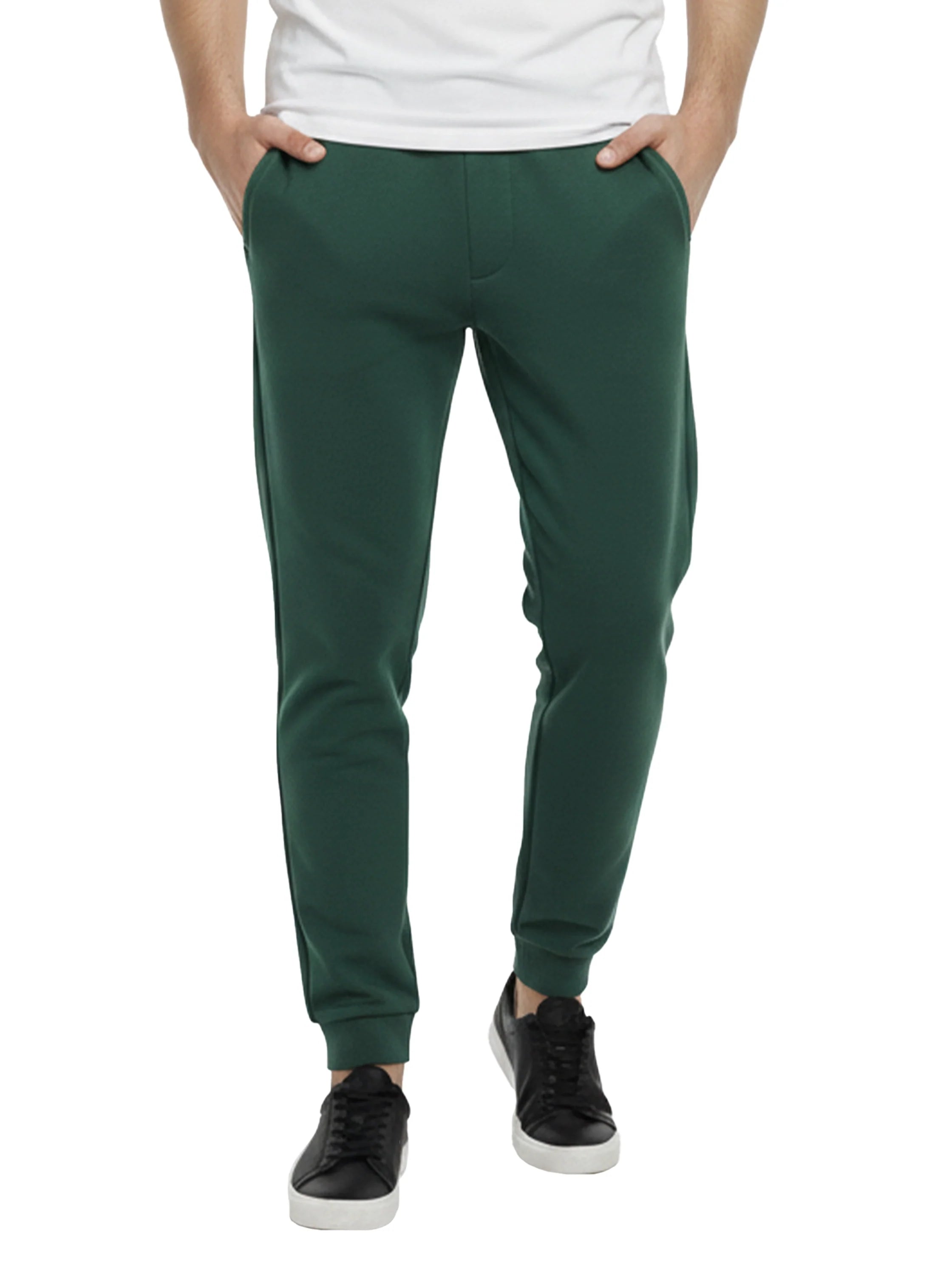 Casual Cotton Green Jogging With Elastic Waist