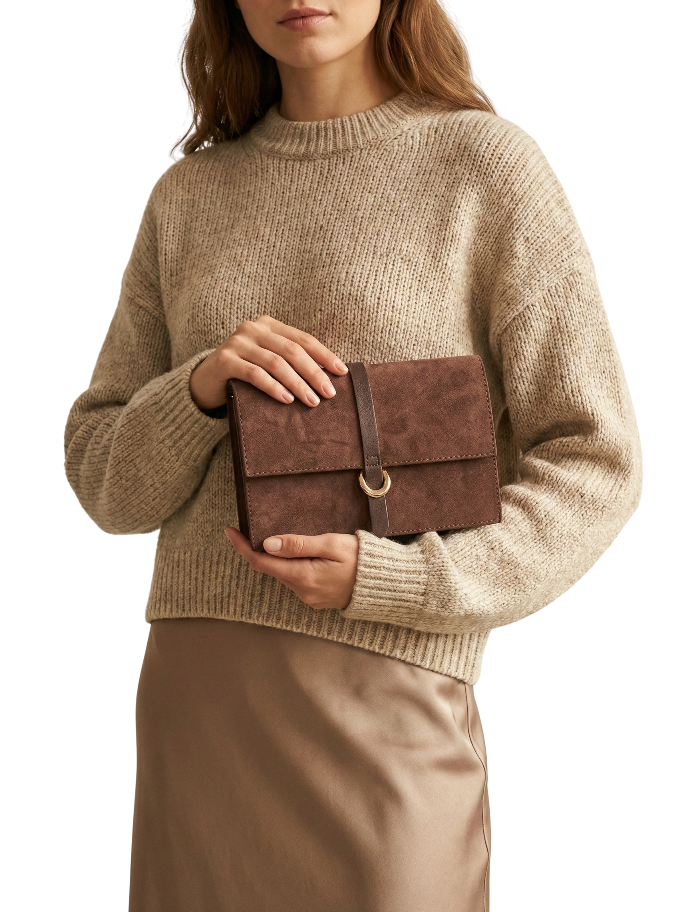 Brown Slouchy Tote Hand Bag