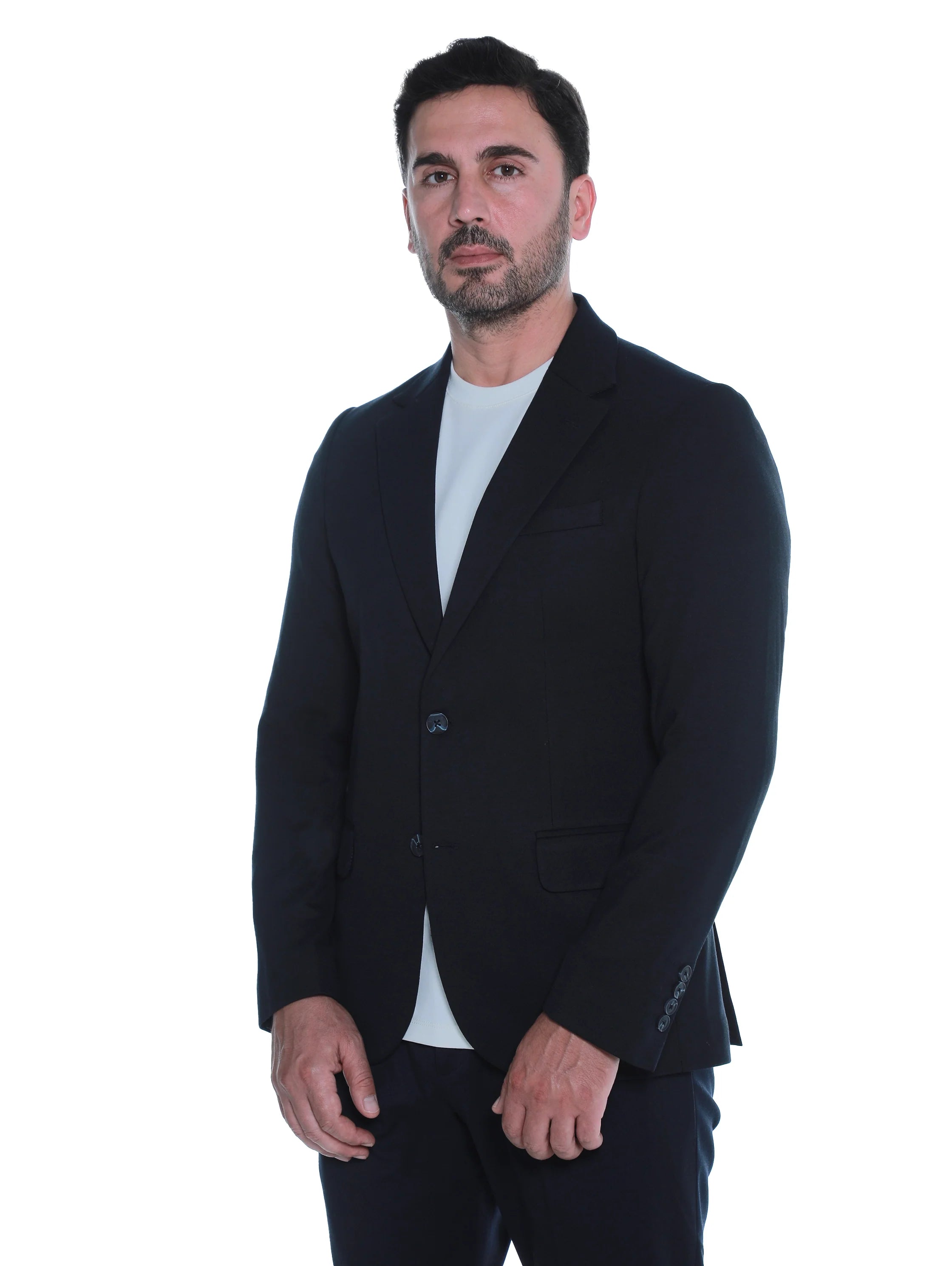 Smart Casual Navy Blazer With Two Button To Close