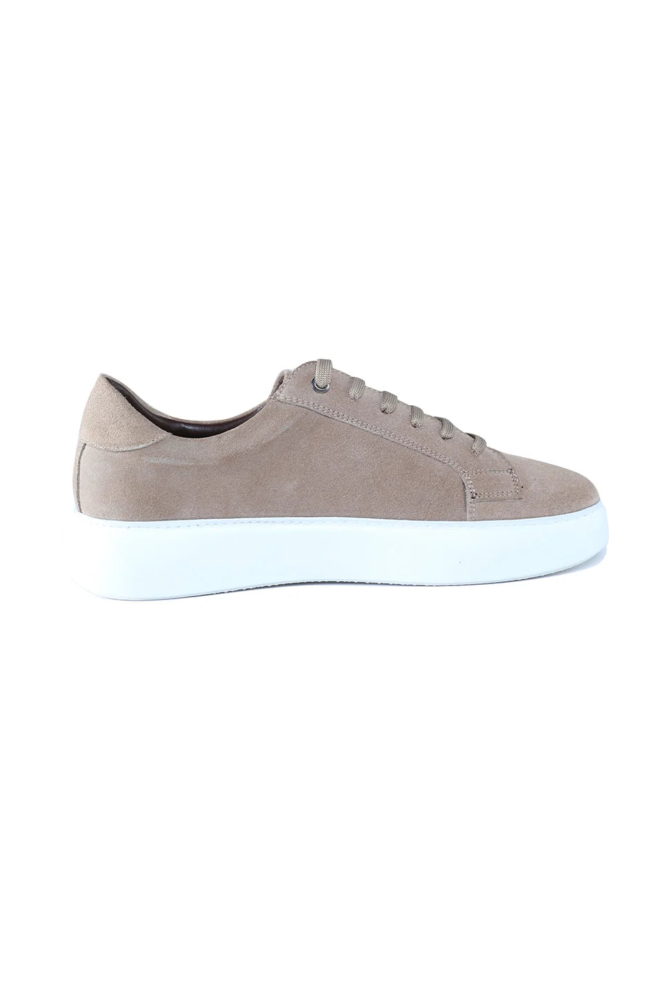 Casual Velvet Beige Shoes With White Insole