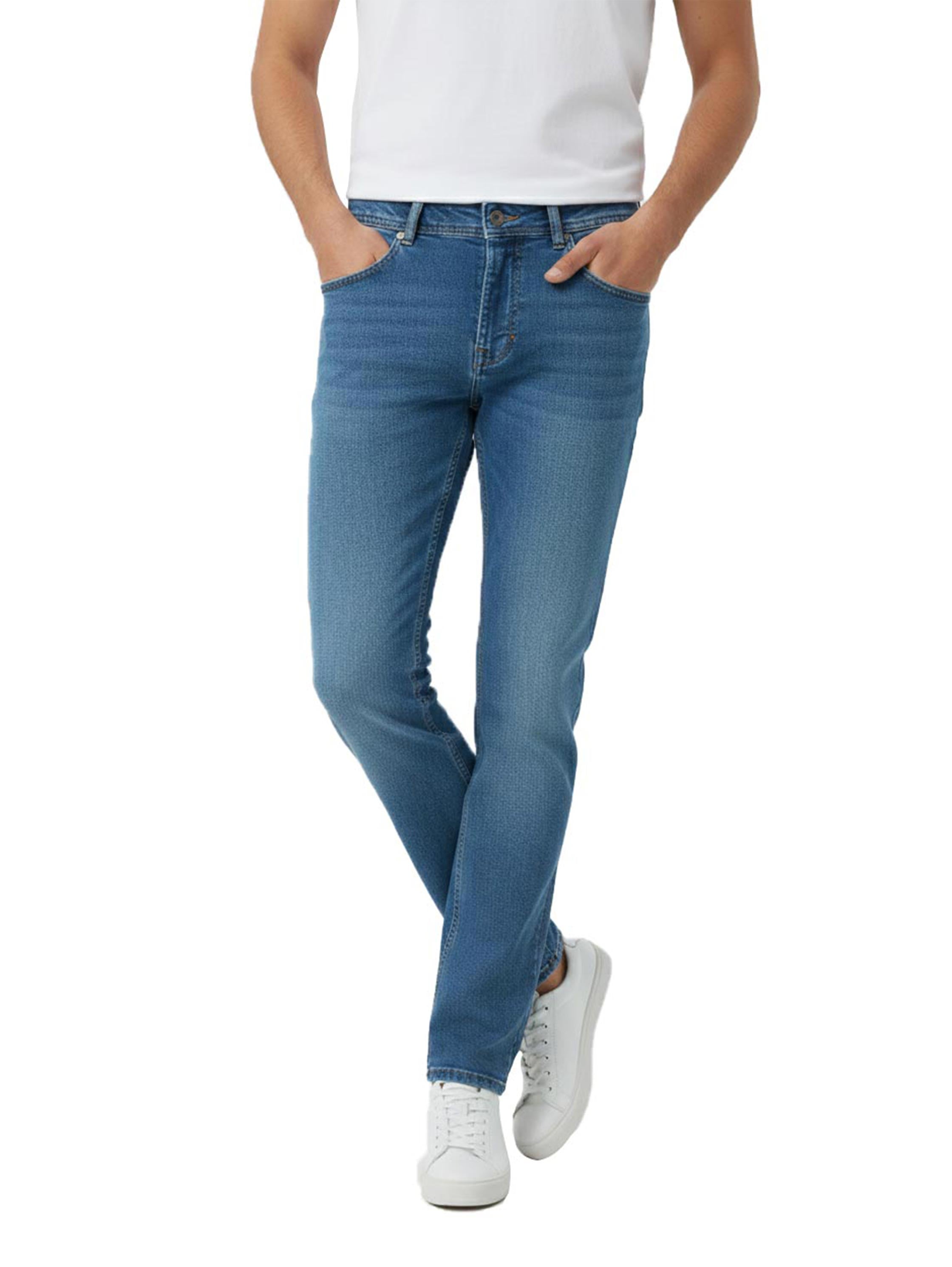 Blue Denim Skinny Fit Jeans With Belt Loop