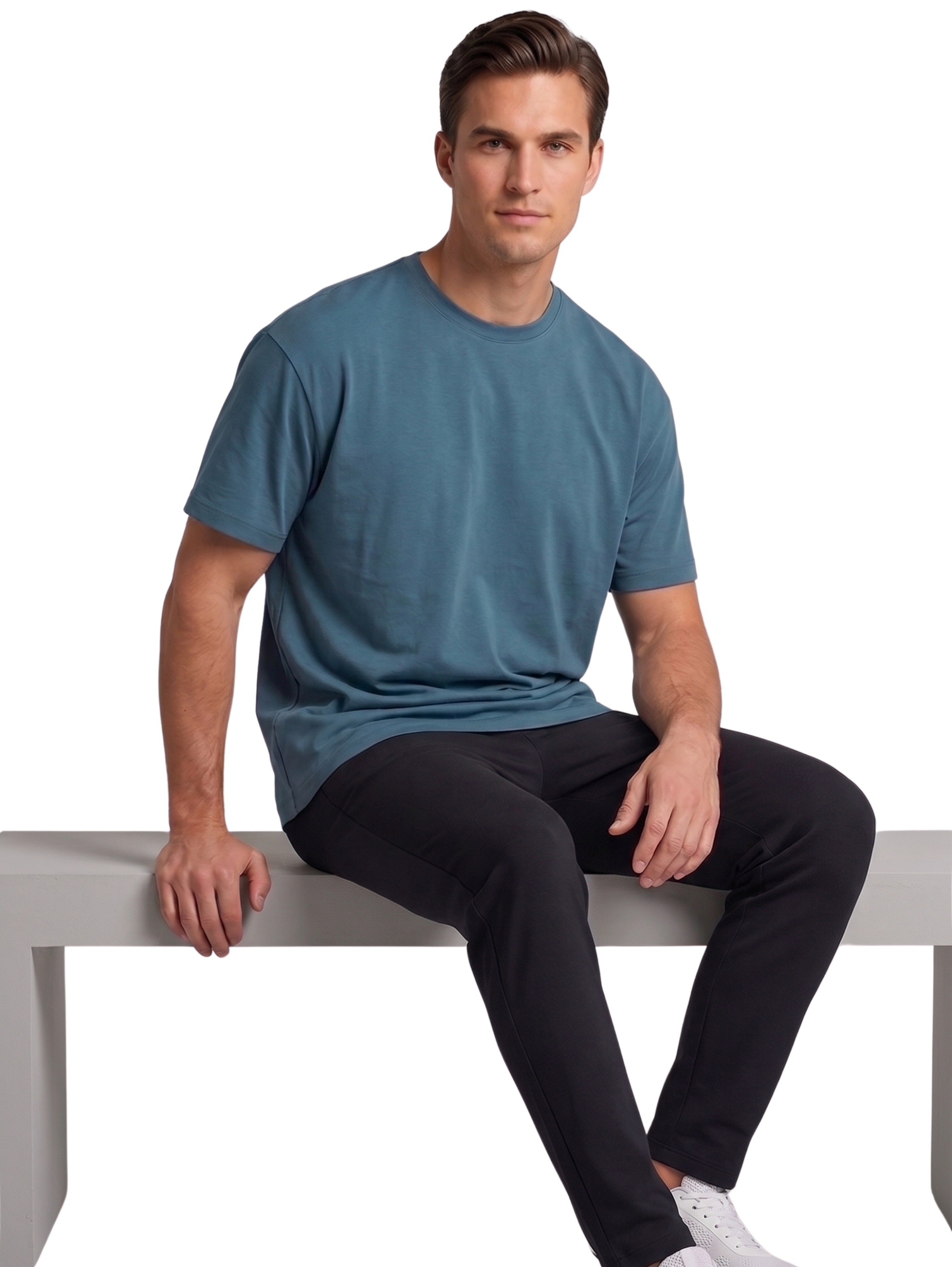 Short Sleeve Indigo T-Shirt