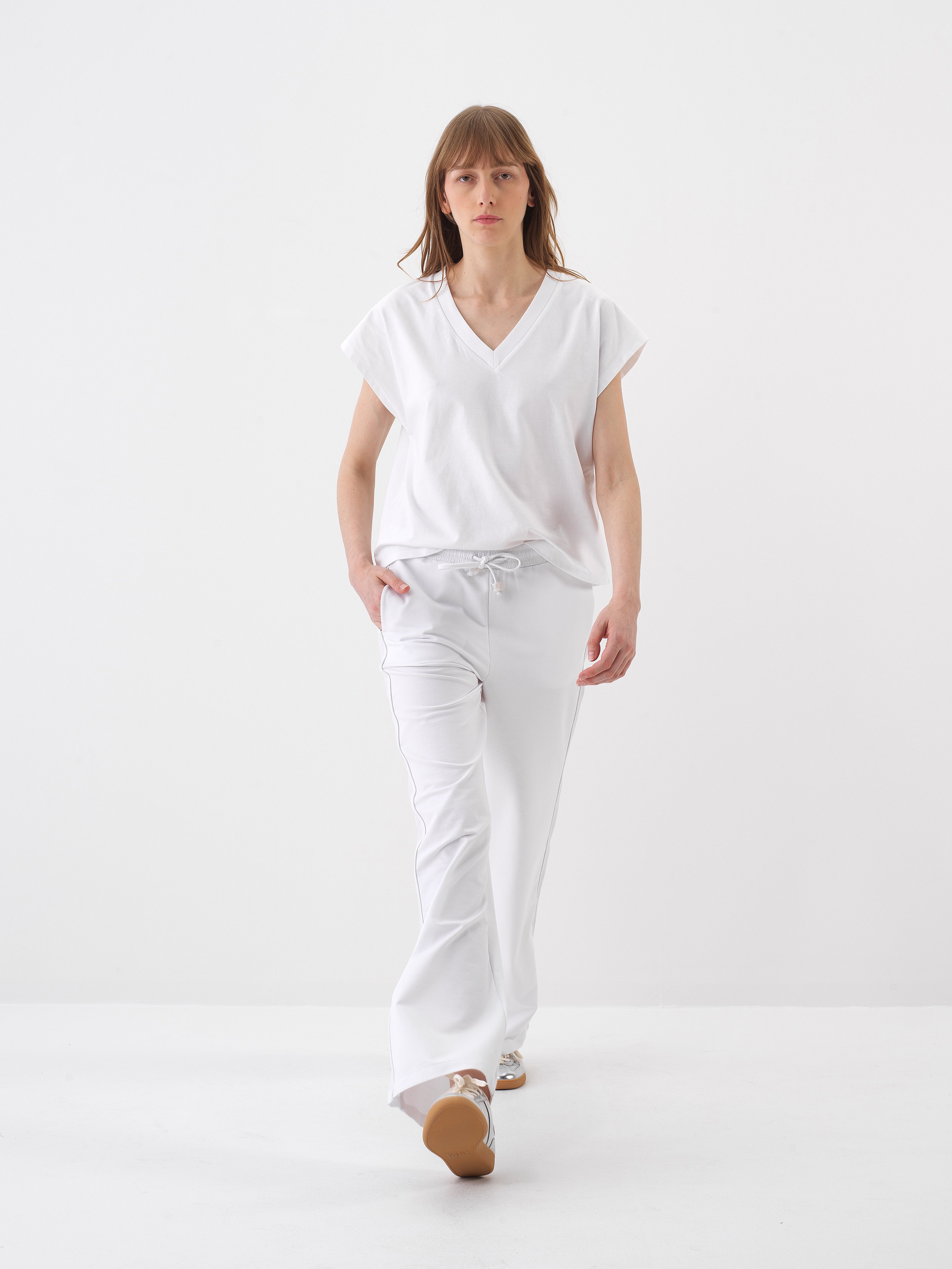 Xint White Oversize Cotton Pant