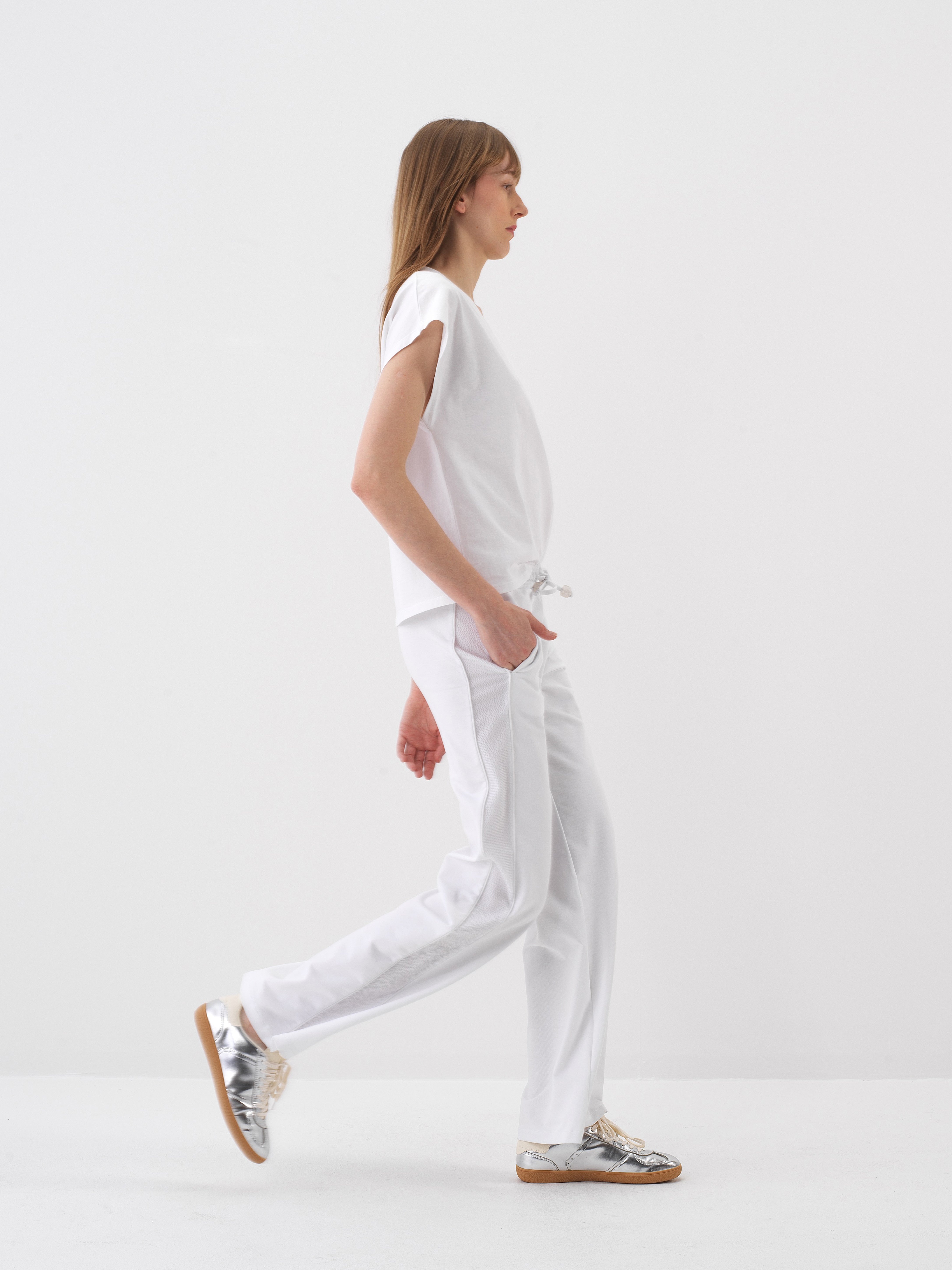 Xint White Oversize Cotton Pant