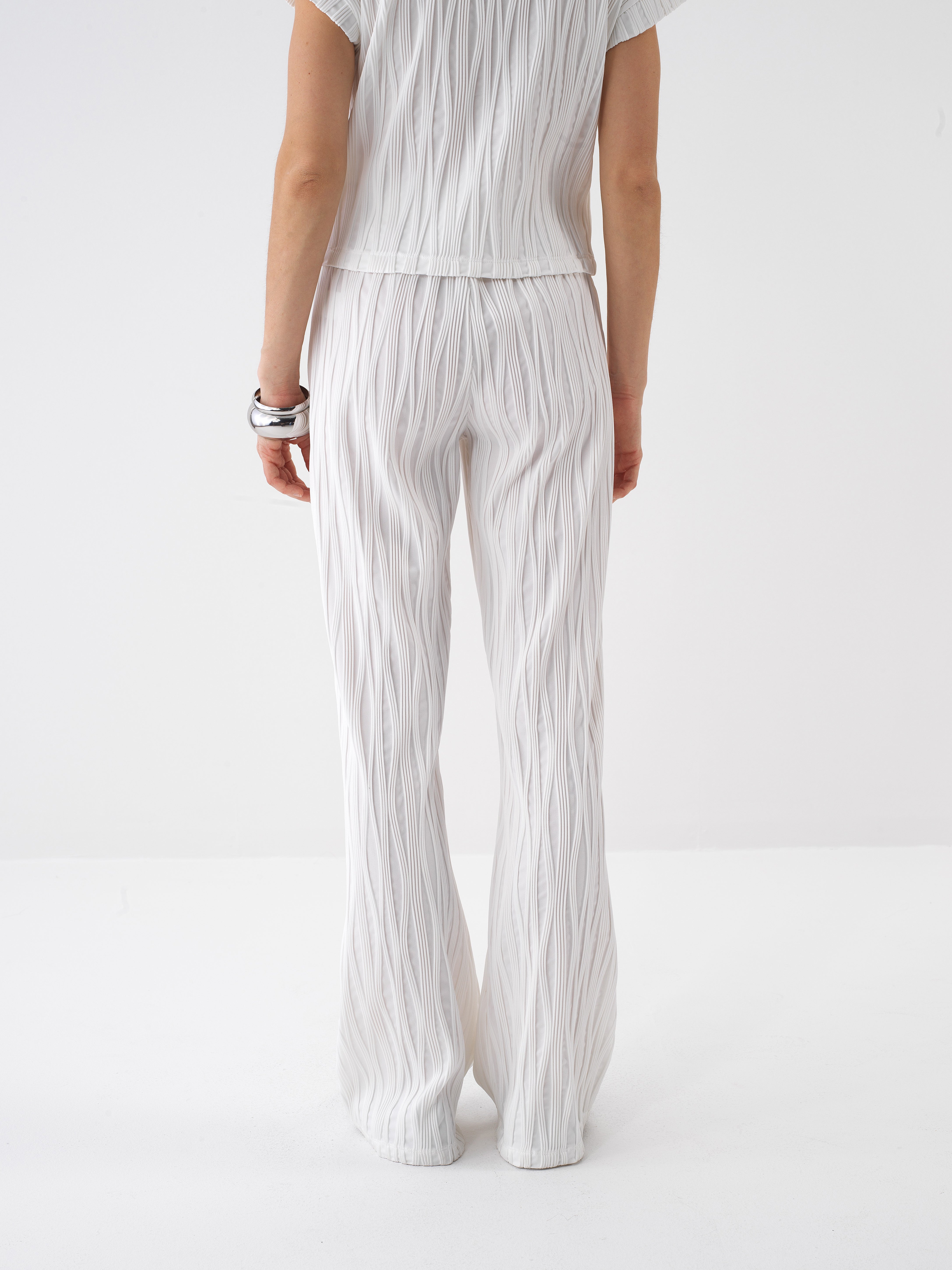Xint White Regular Fit Pant