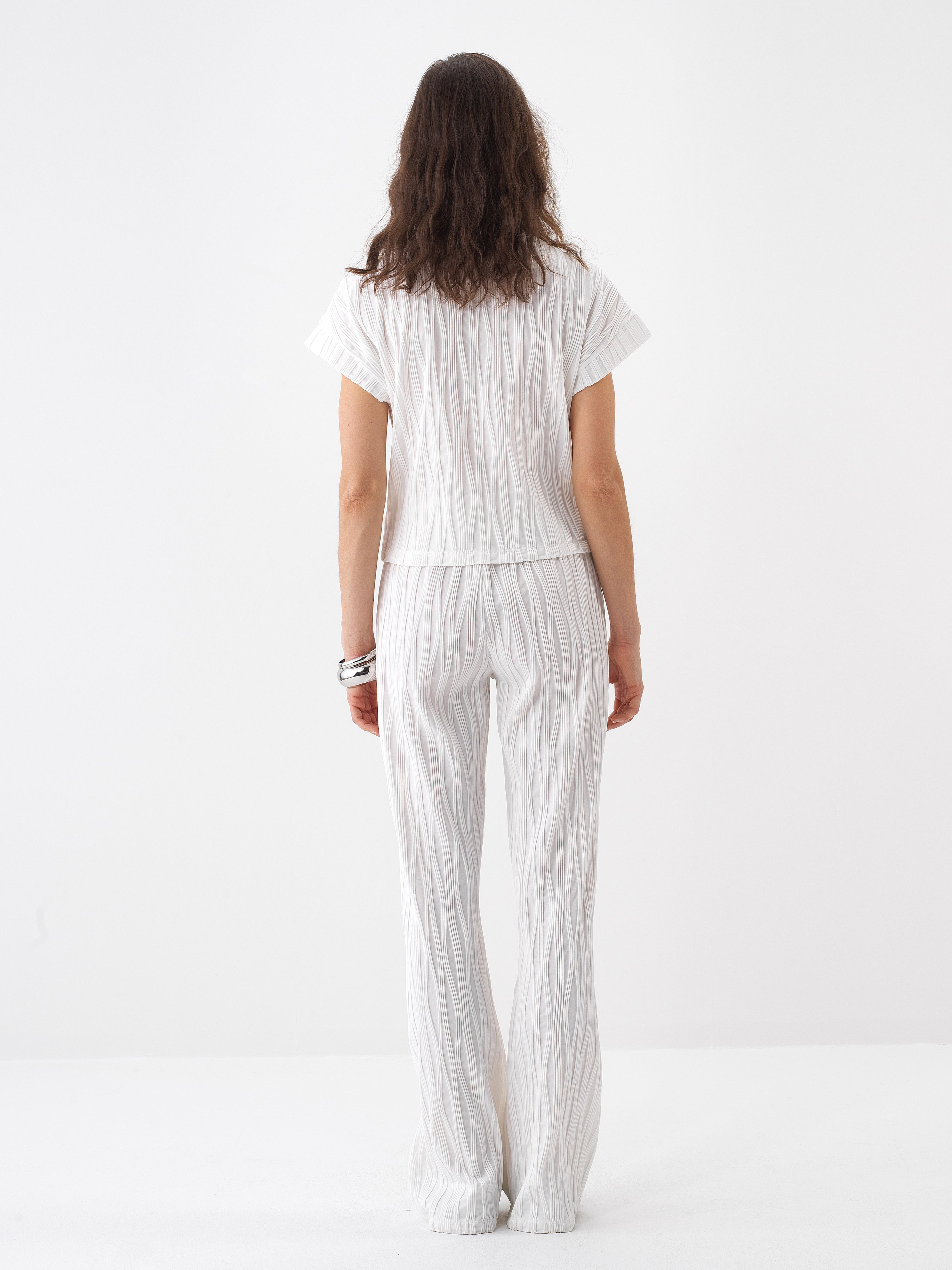 Xint White Regular Fit Pant
