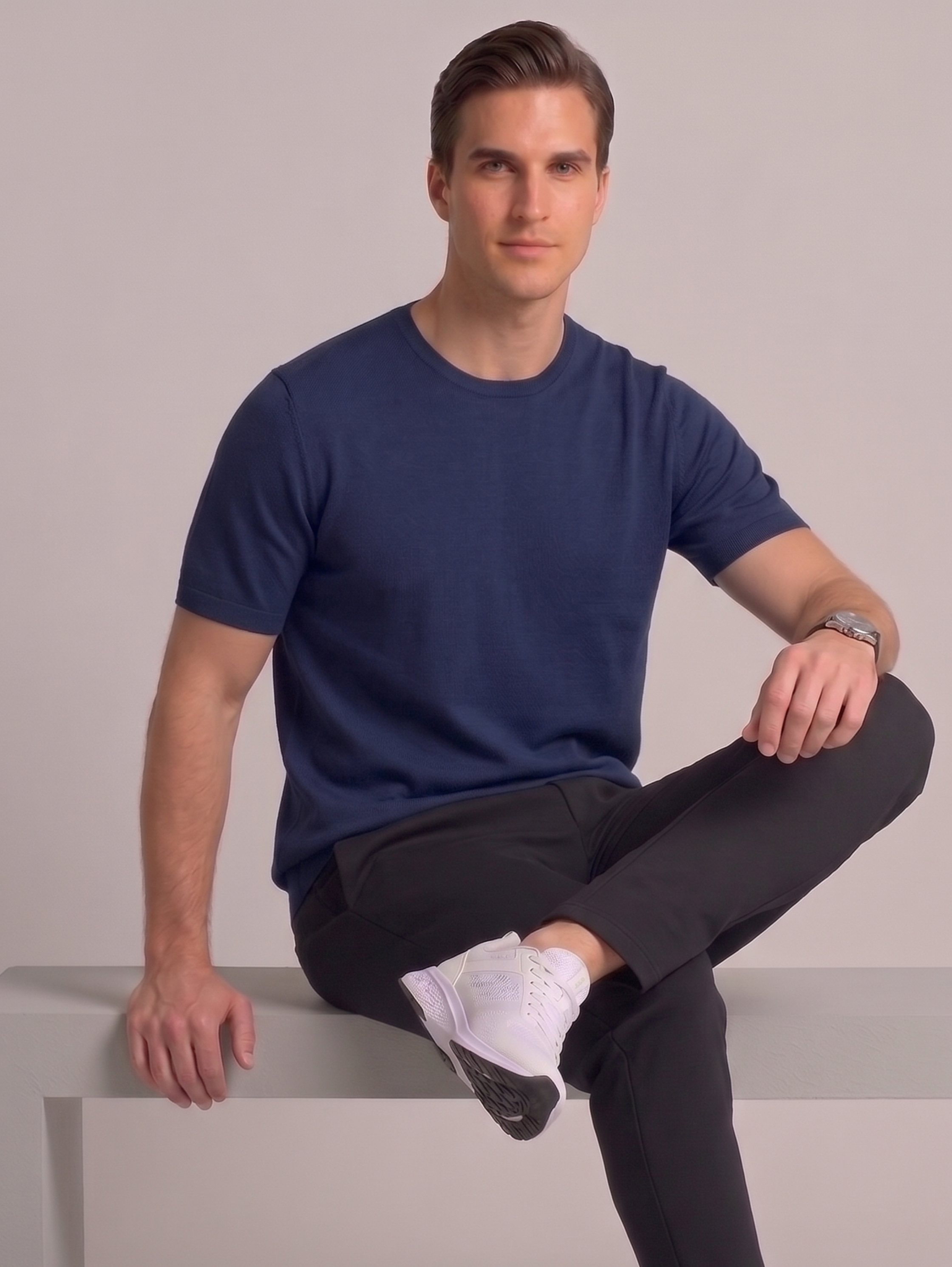 Short Sleeve Navy T-Shirt