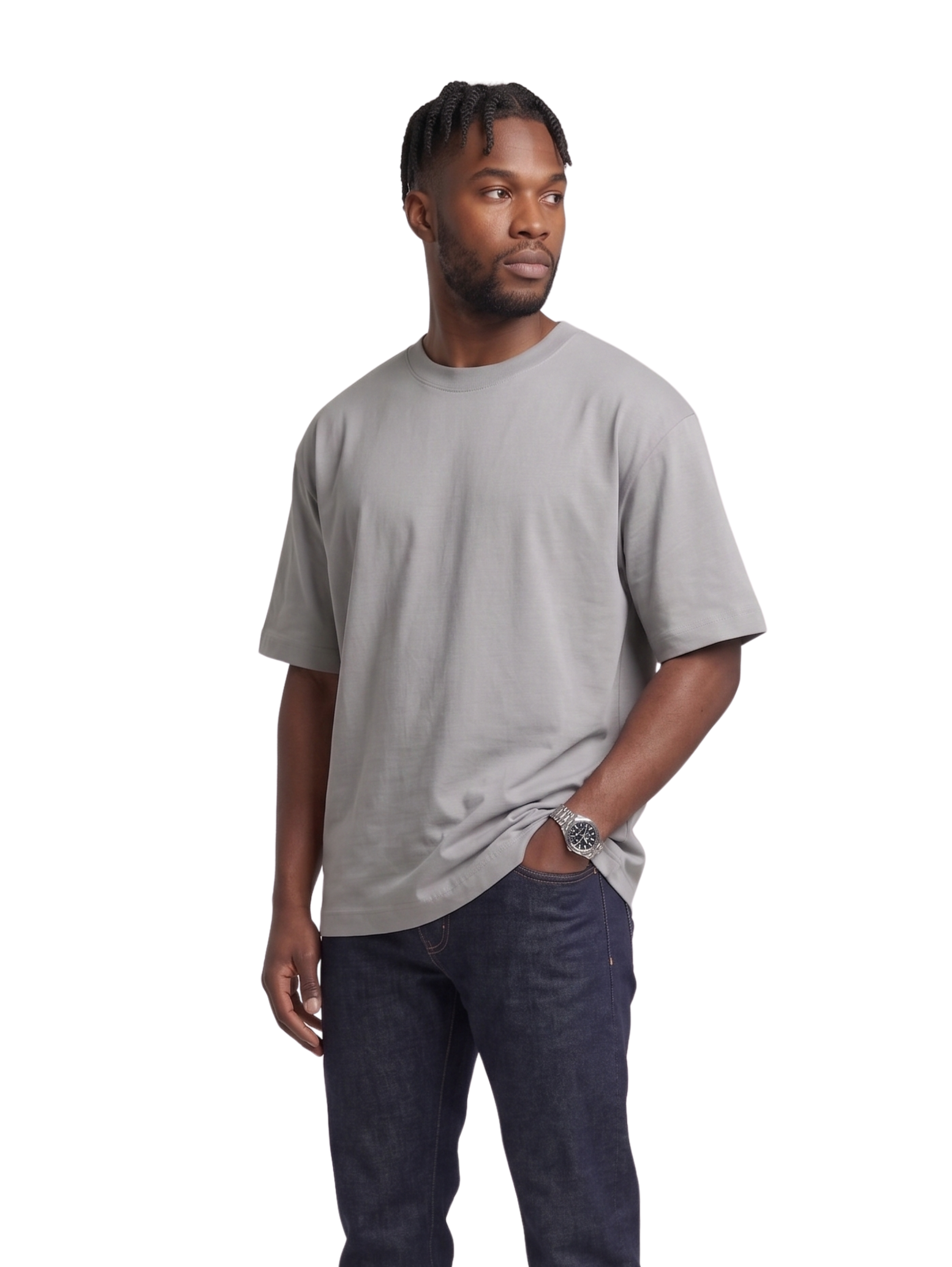 Oversized Grey Basic T-Shirt