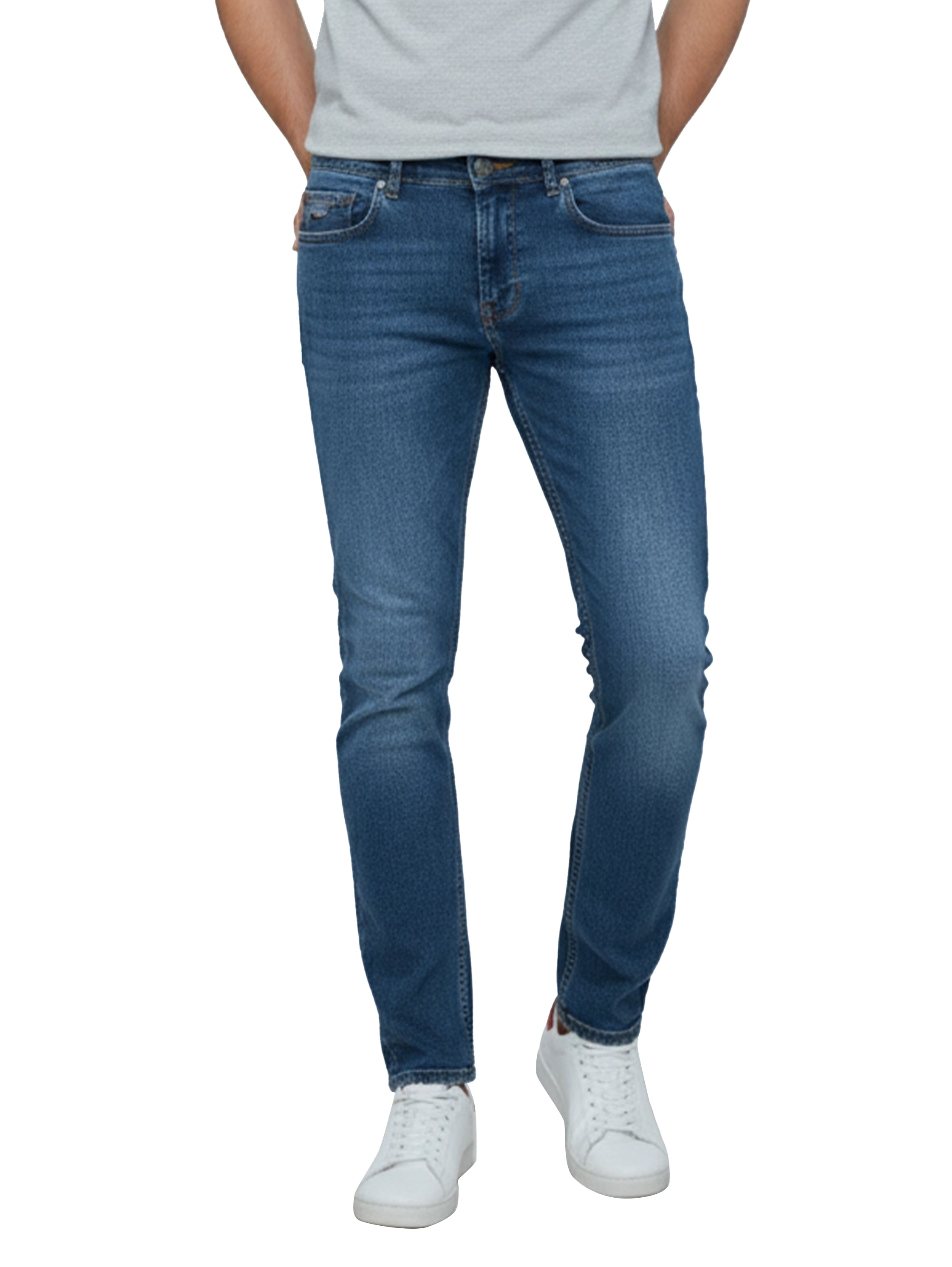 Blue Washed Denim Jeans