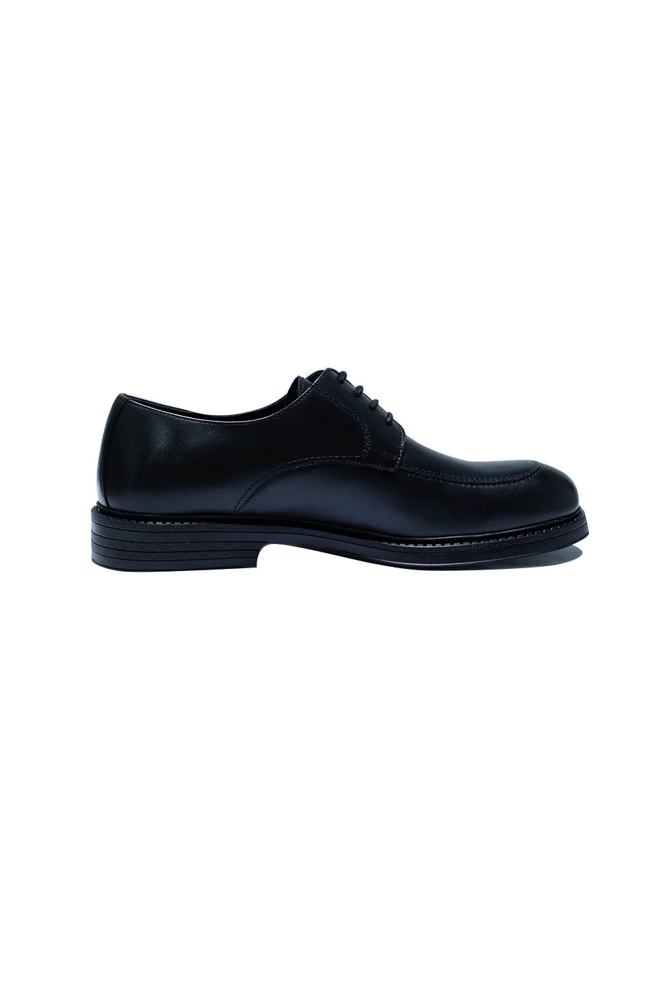Open Lacing Black Comfort Oxford Shoes