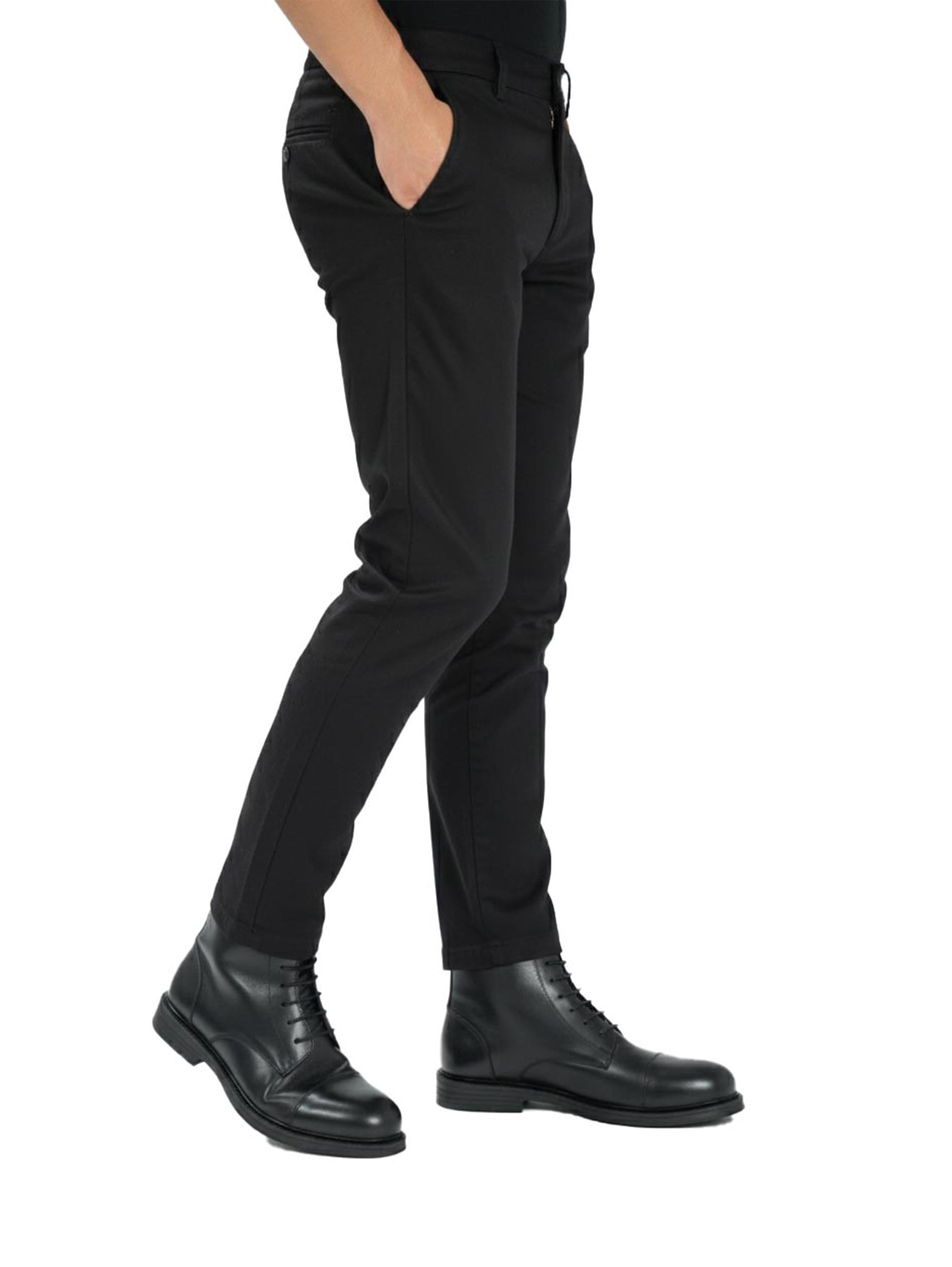 Black Ankle Boot Rounded Toe