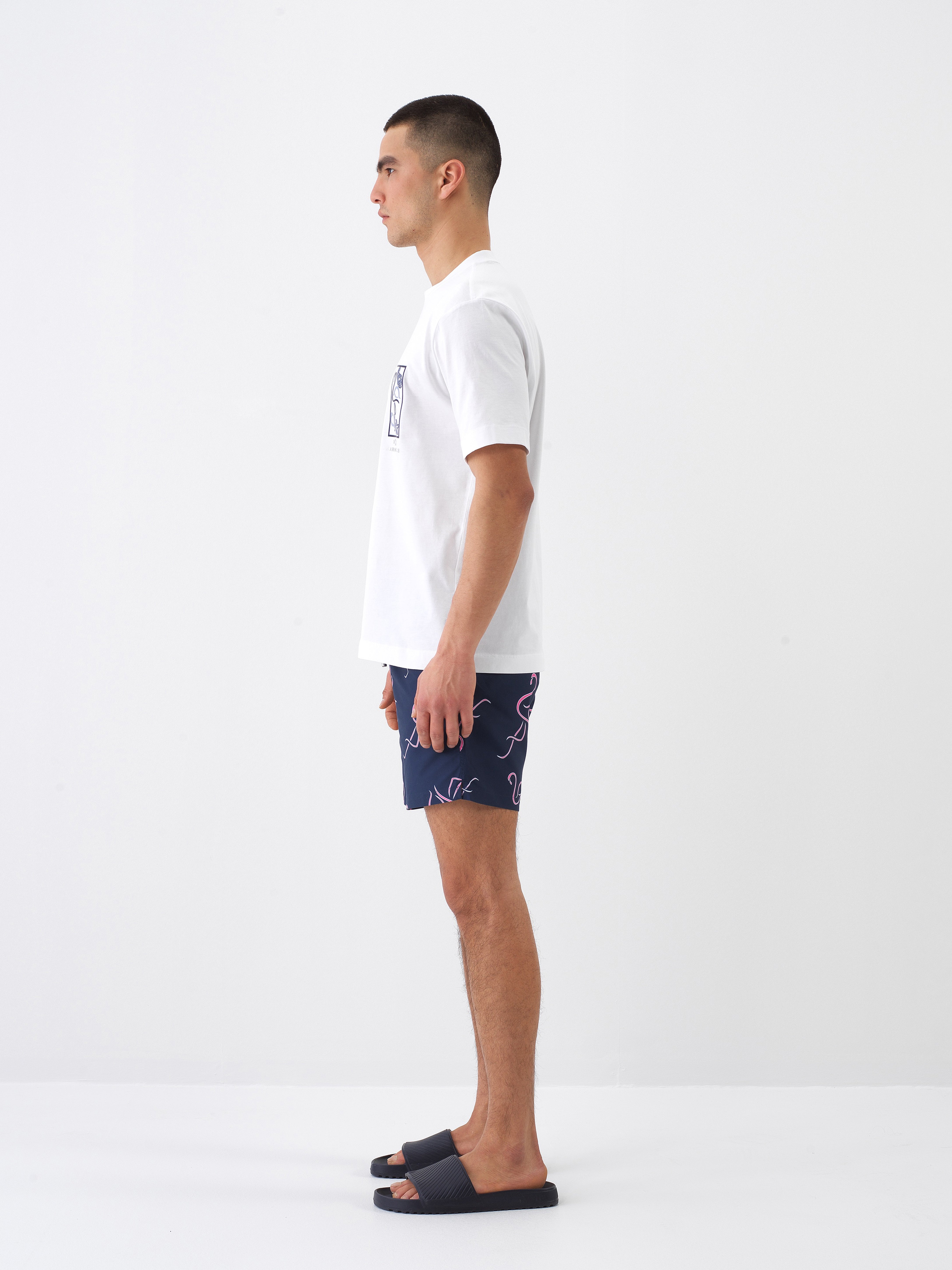 Xint Short Sleeve White T-shirt With Simple Logo