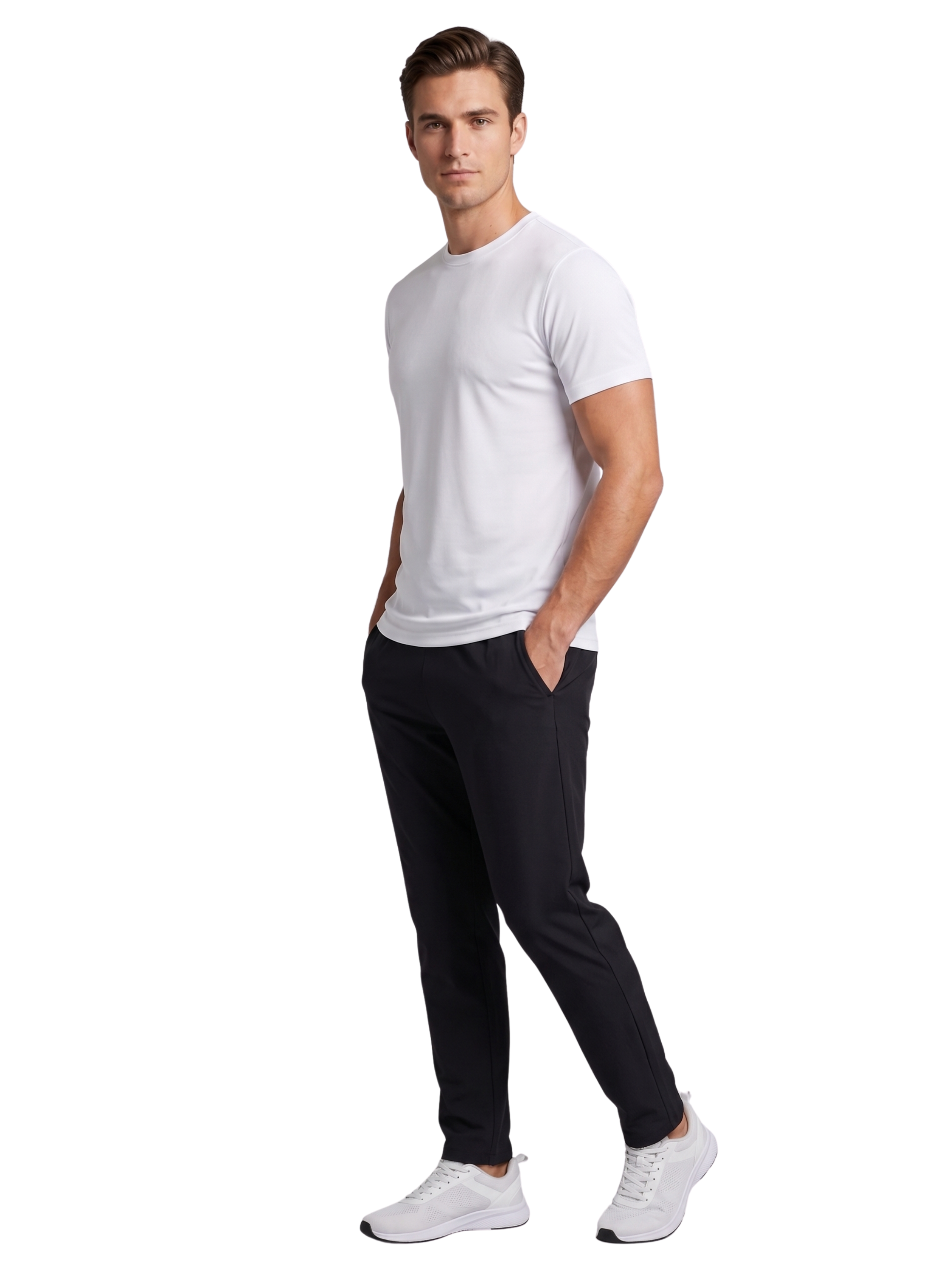 Round Neck White T-shirt