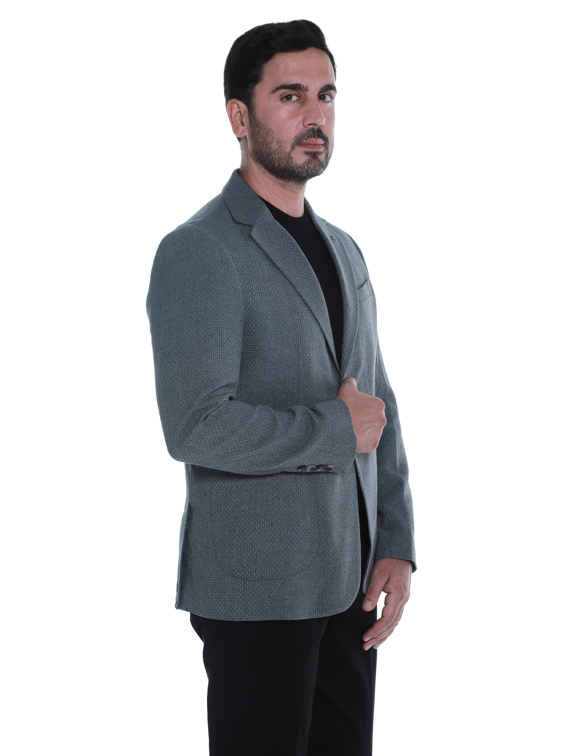 Plain Grey Smart Casual Blazer