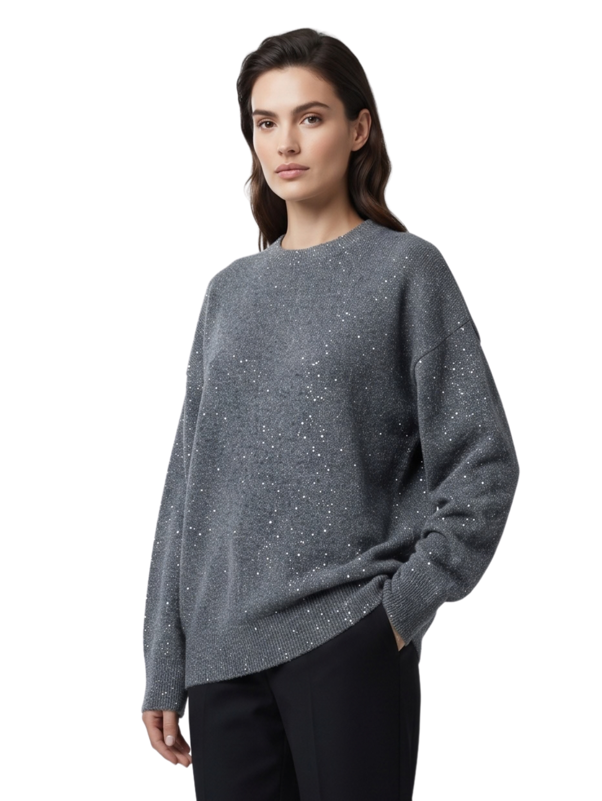 Grey Long Sleeved Pullover