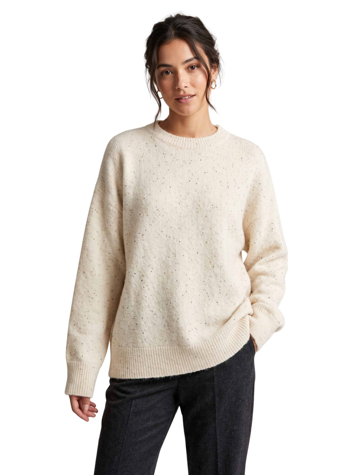 Beige Long Sleeved Pullover