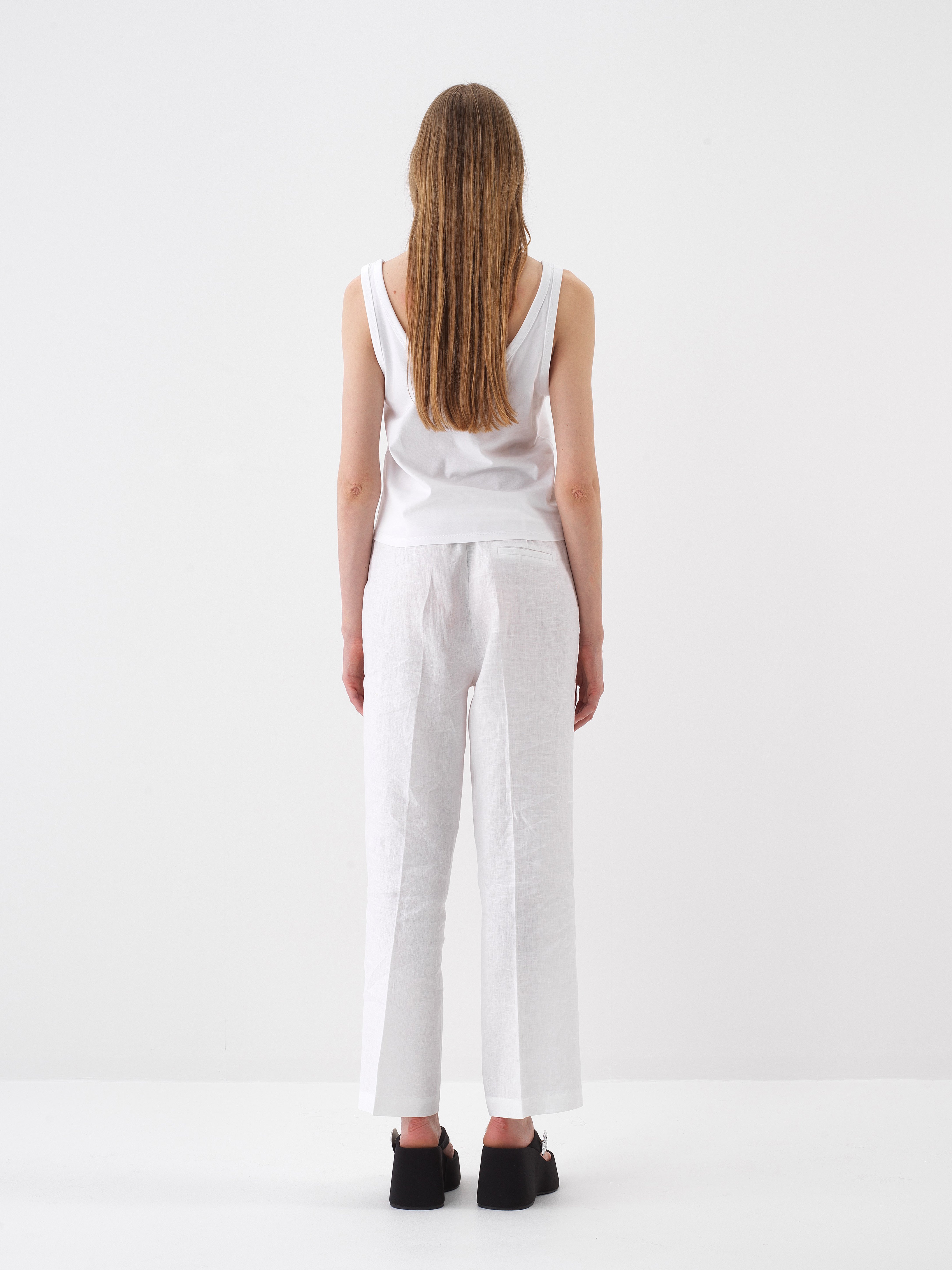 Xint White Regular Fit Top