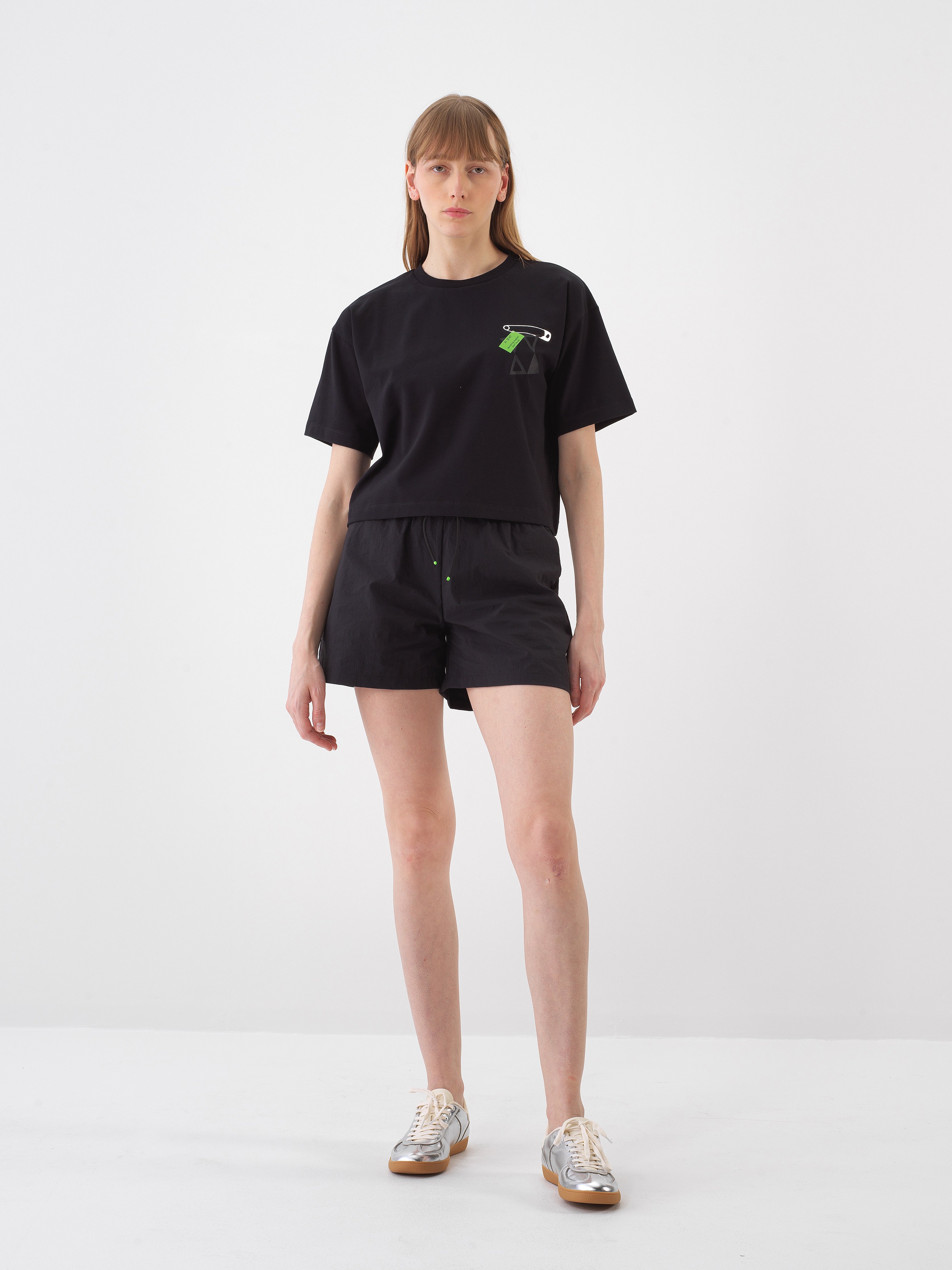 Xint Black Oversize T-Shirt With Logo