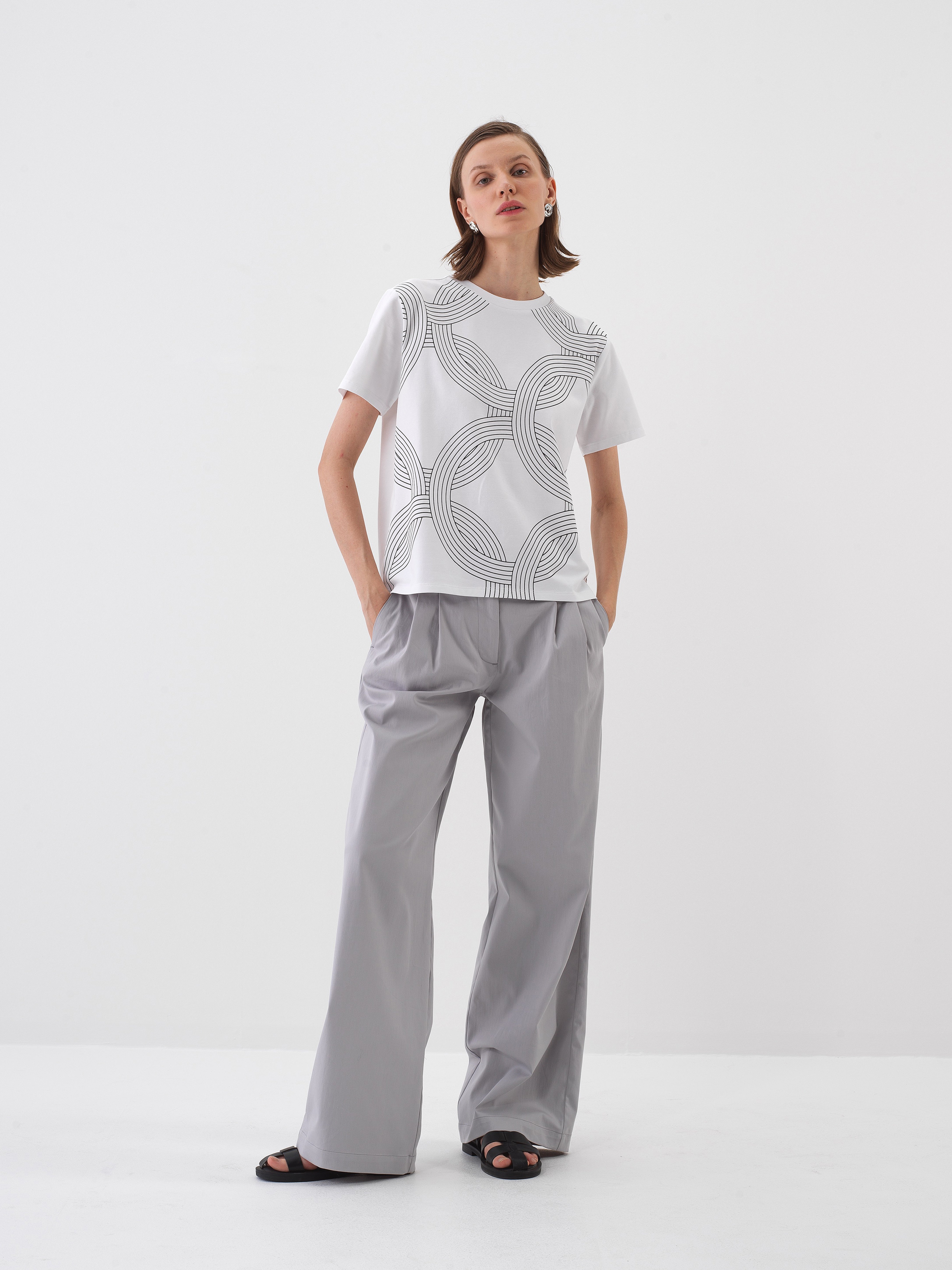 Xint White Printed T-Shirt