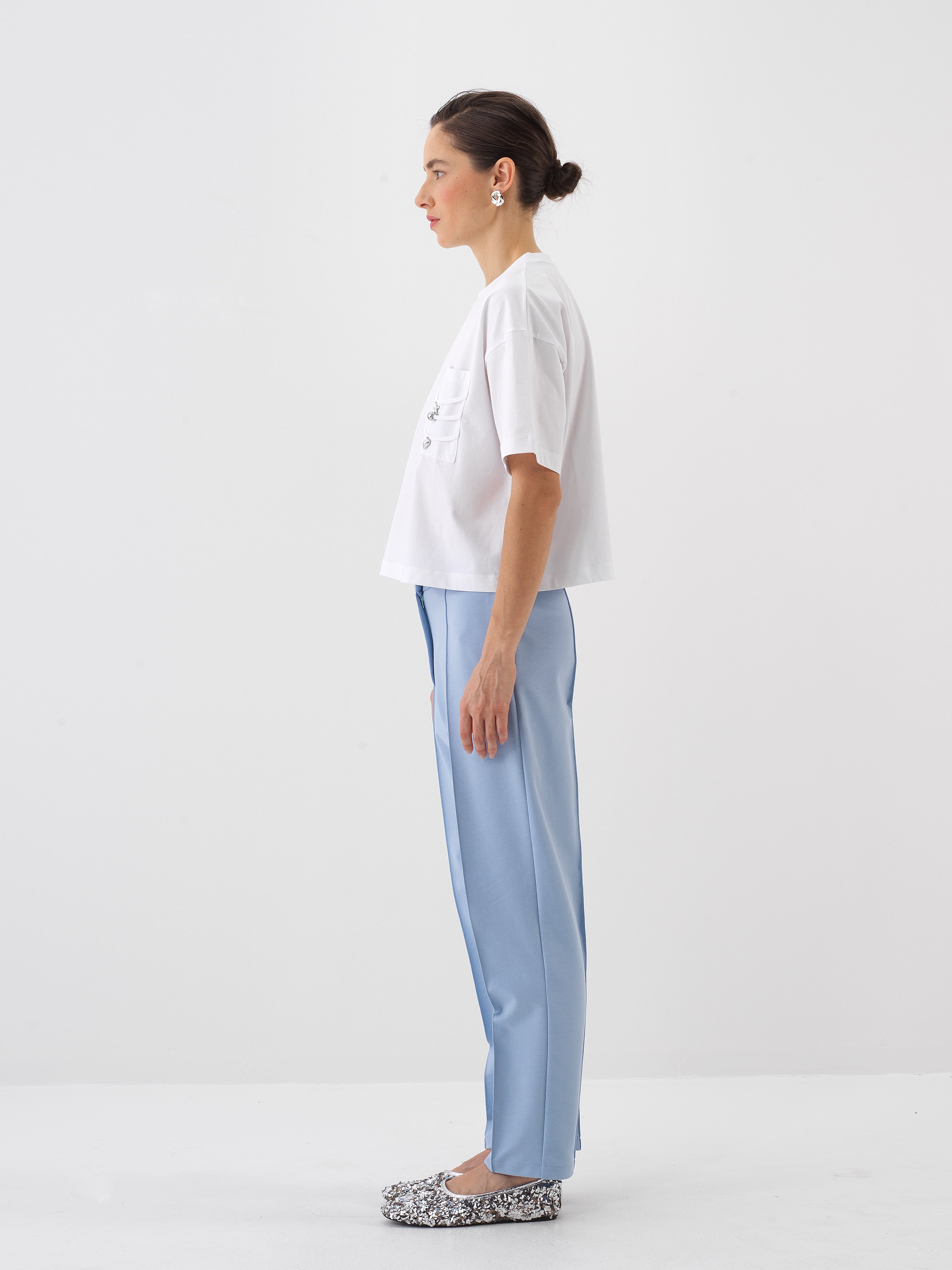 Xint White T-Shirt With Pocket Design