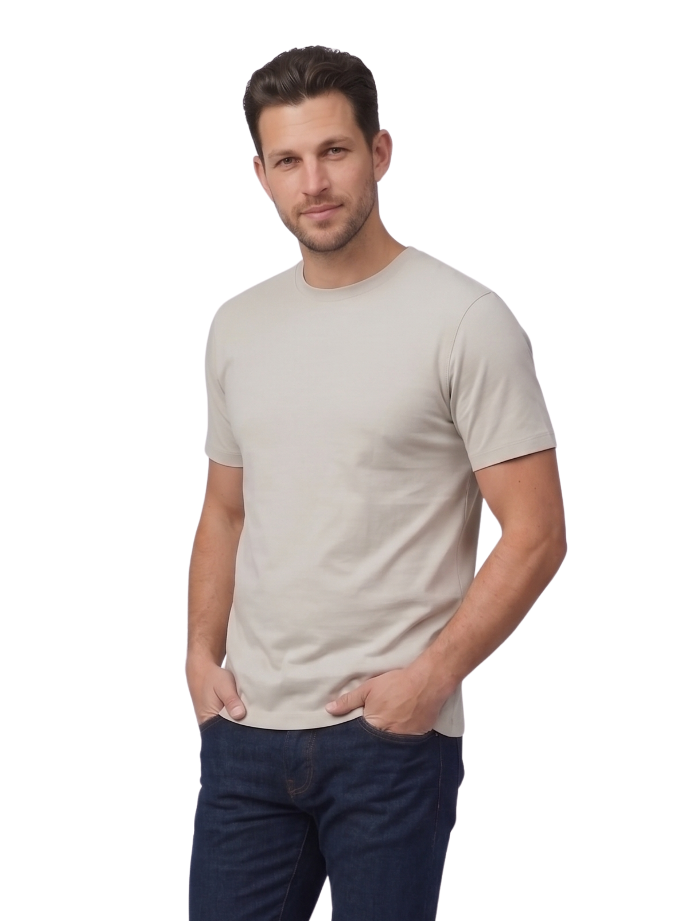 Plain L.Grey T-shirt