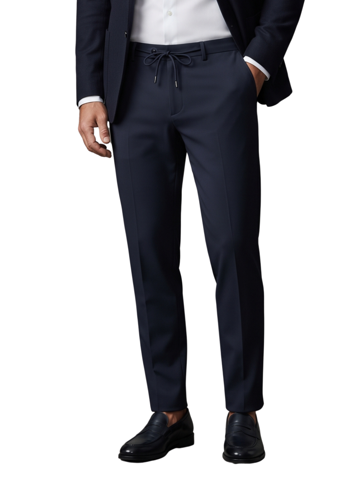 Navy Tailored Dark Trousers Pant