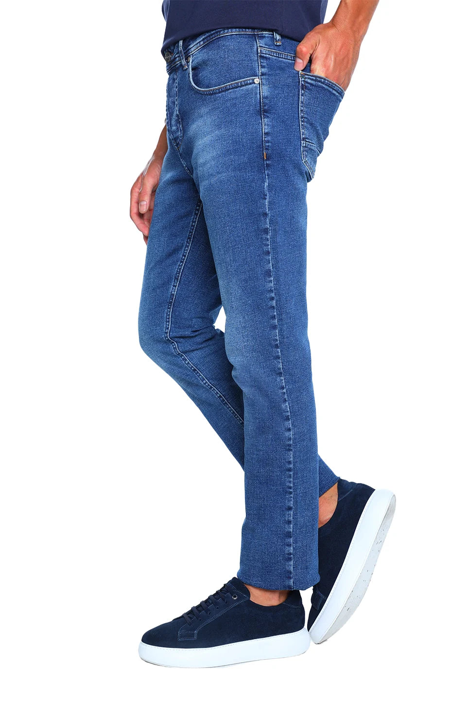 Blue Washed Denim Jeans