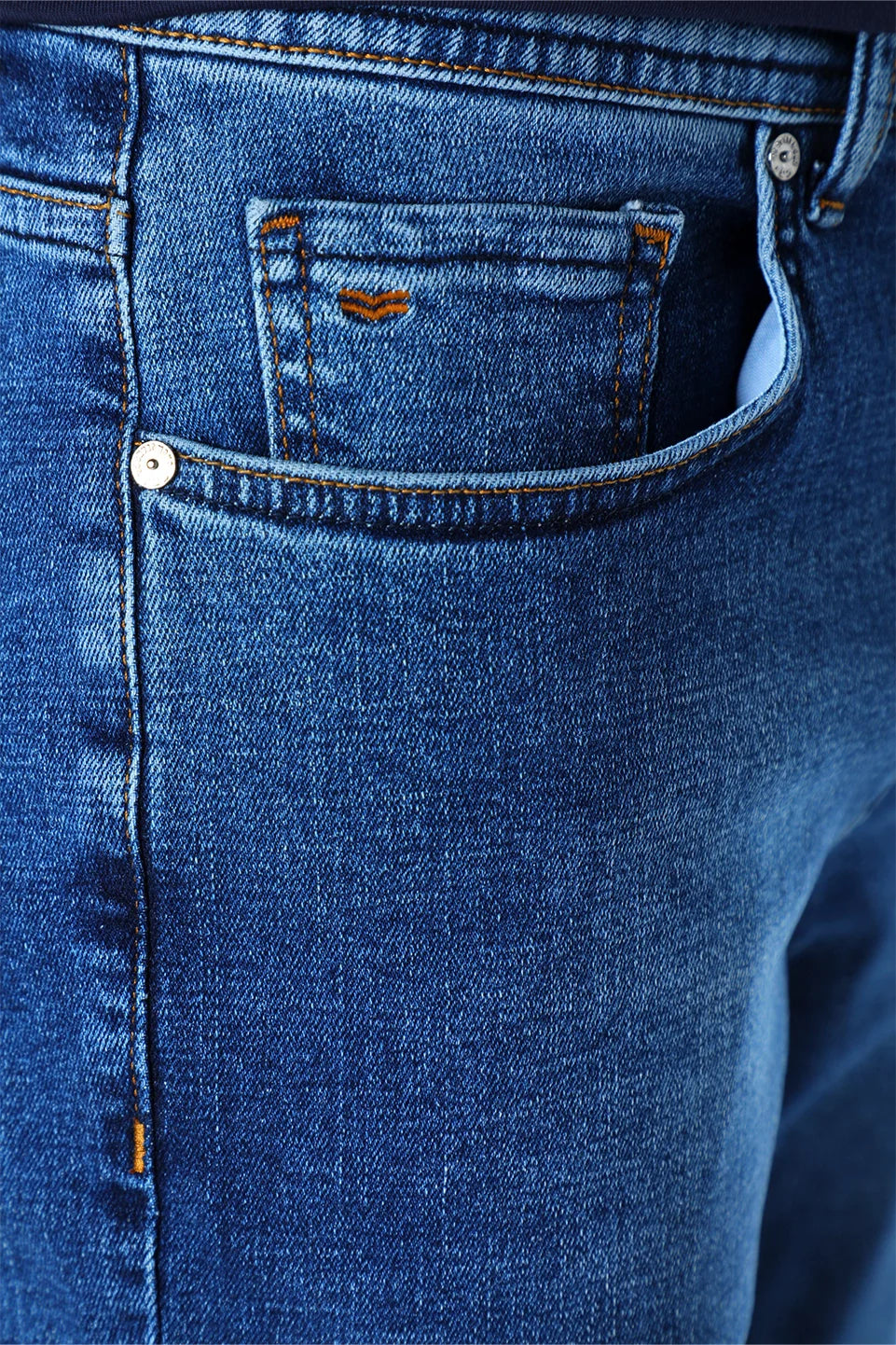 Blue Washed Denim Jeans