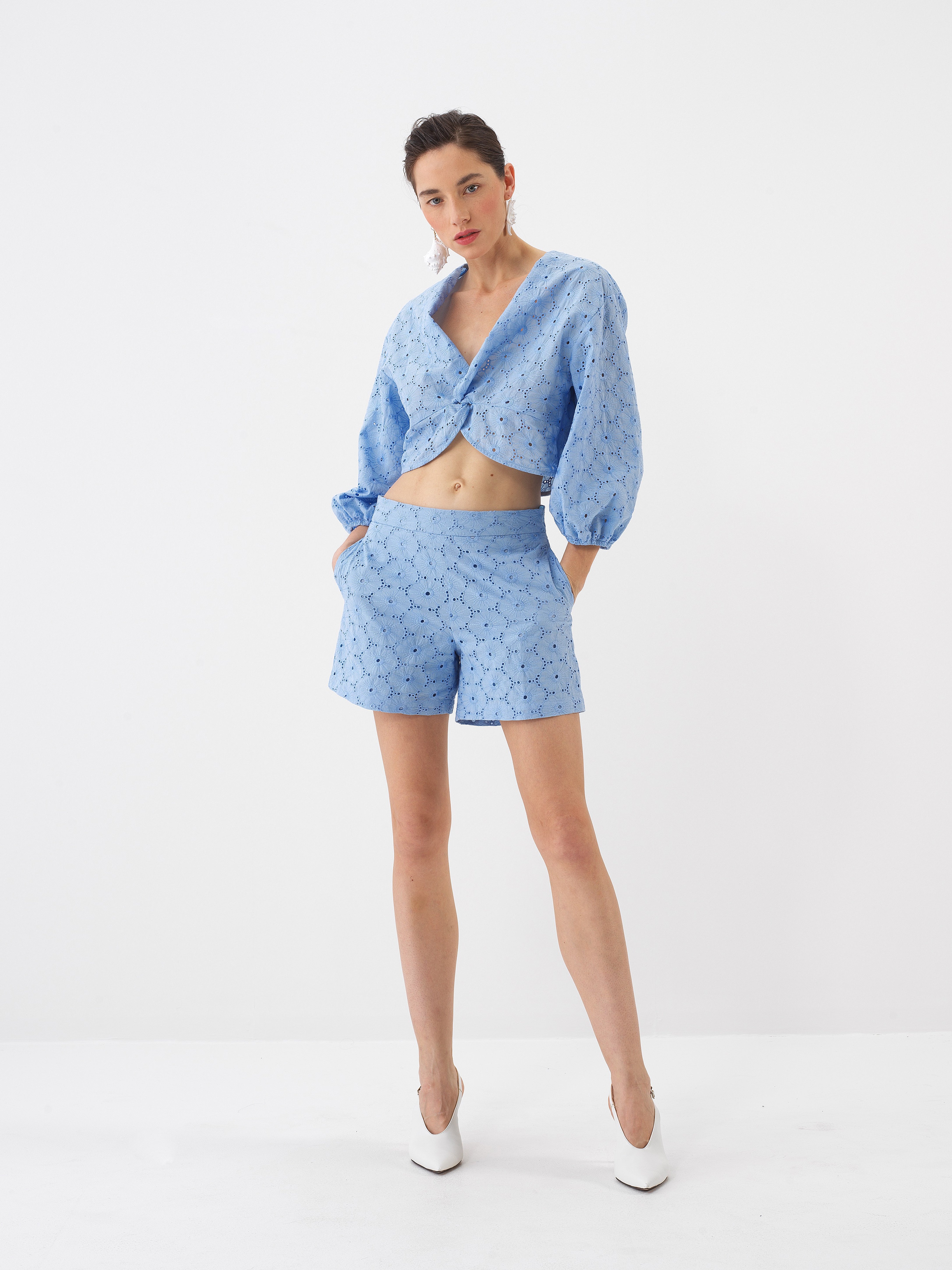 Xint Blue Regular Fit Top