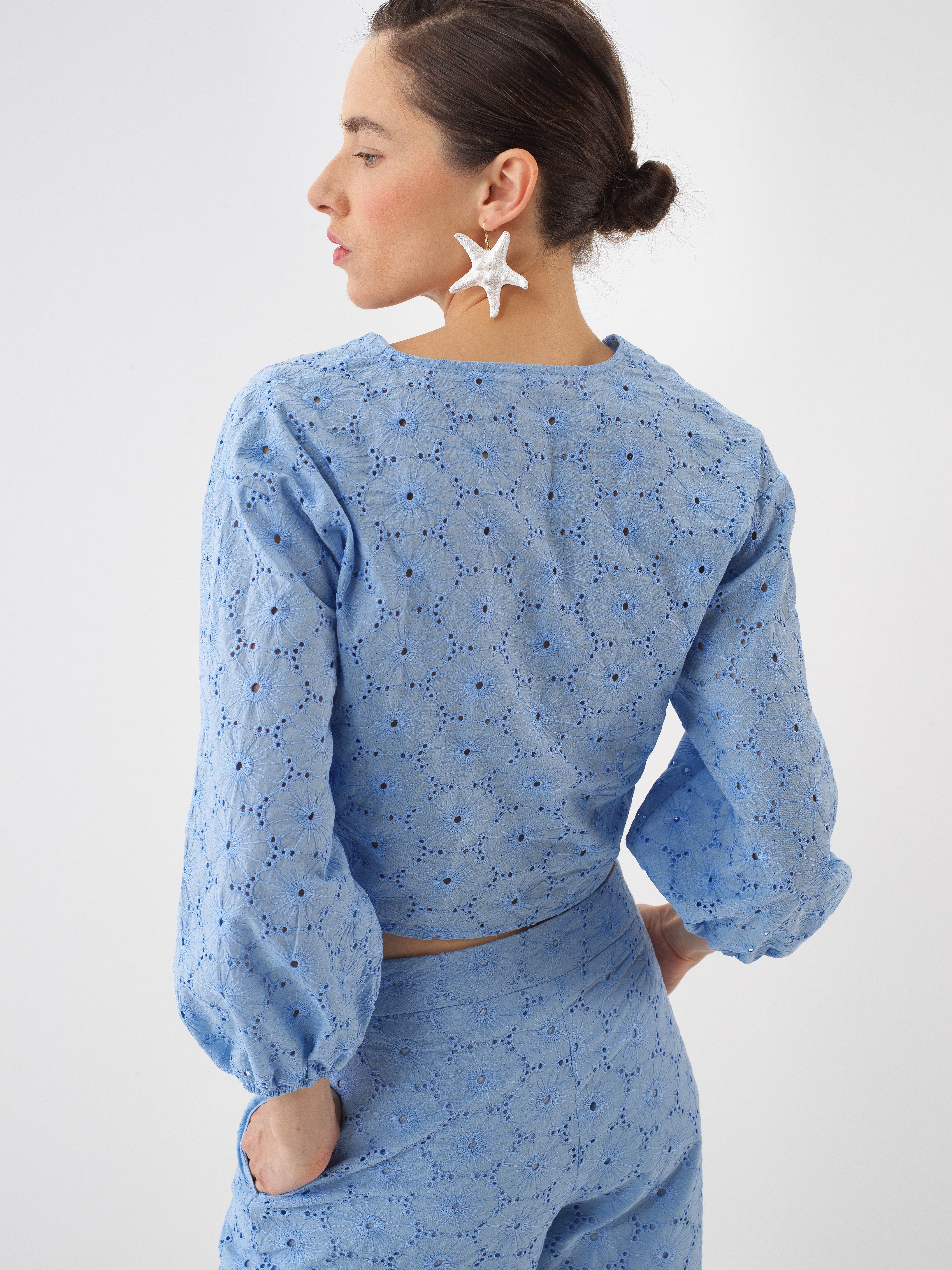 Xint Blue Regular Fit Top