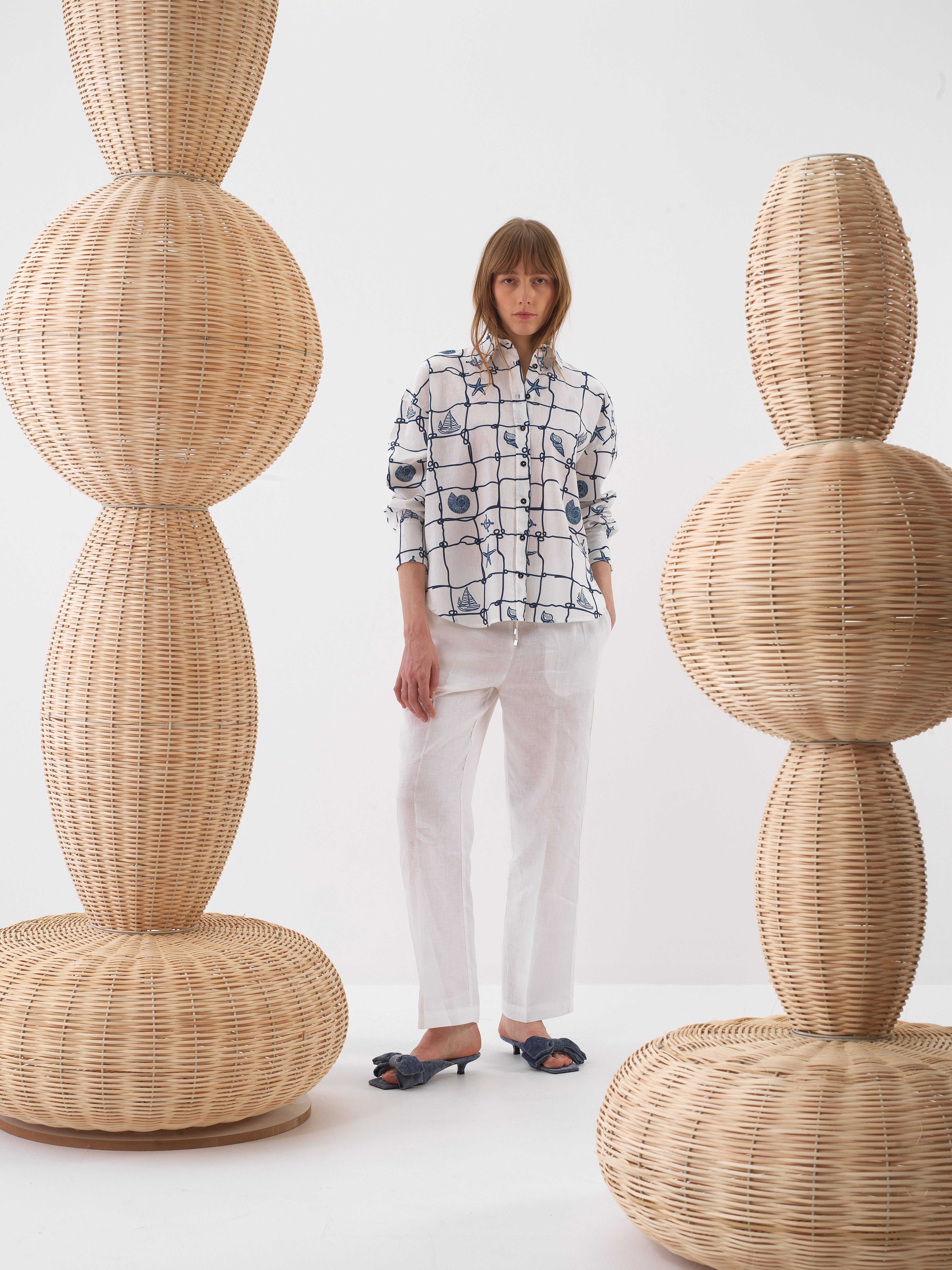 Xint White Linen Shirt
