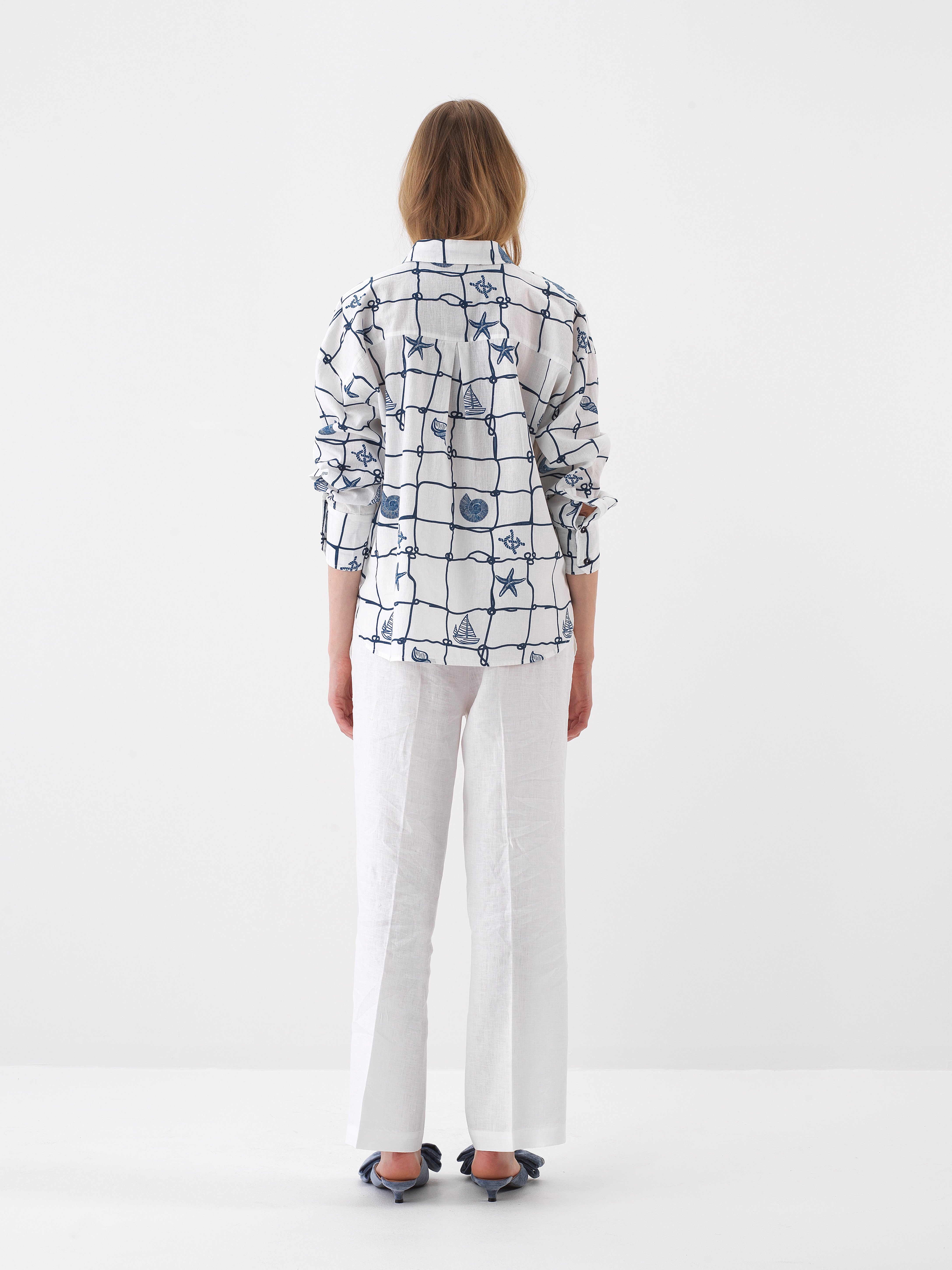 Xint White Linen Shirt