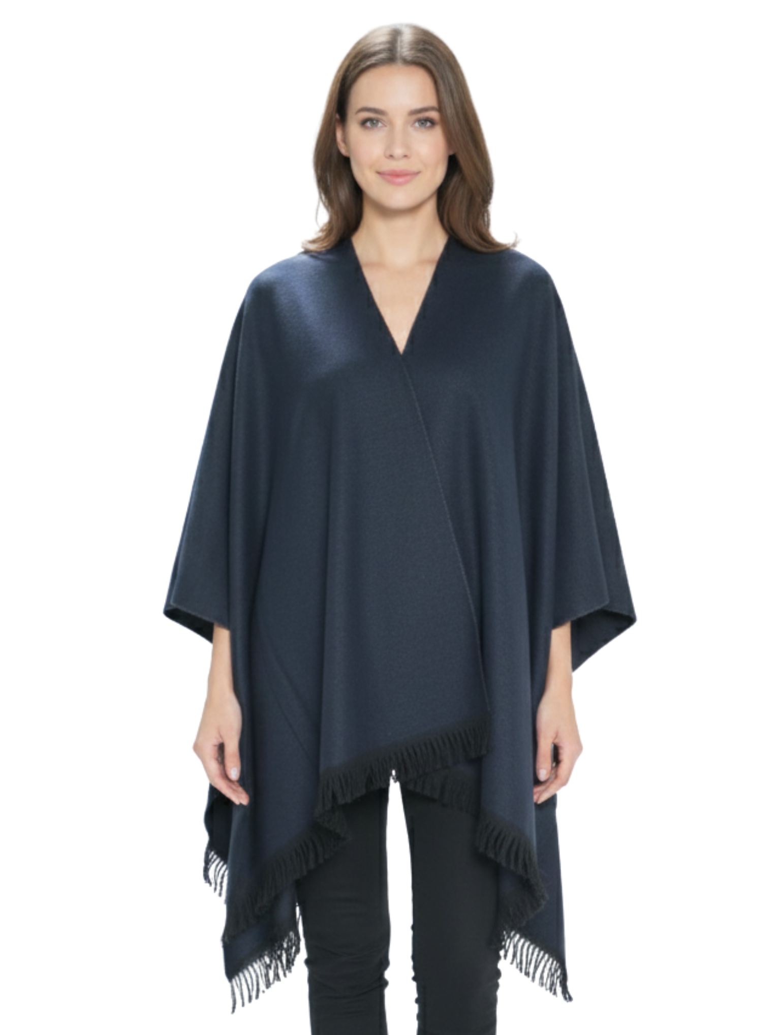 Warm Stylish Designed Knitwear Pancho