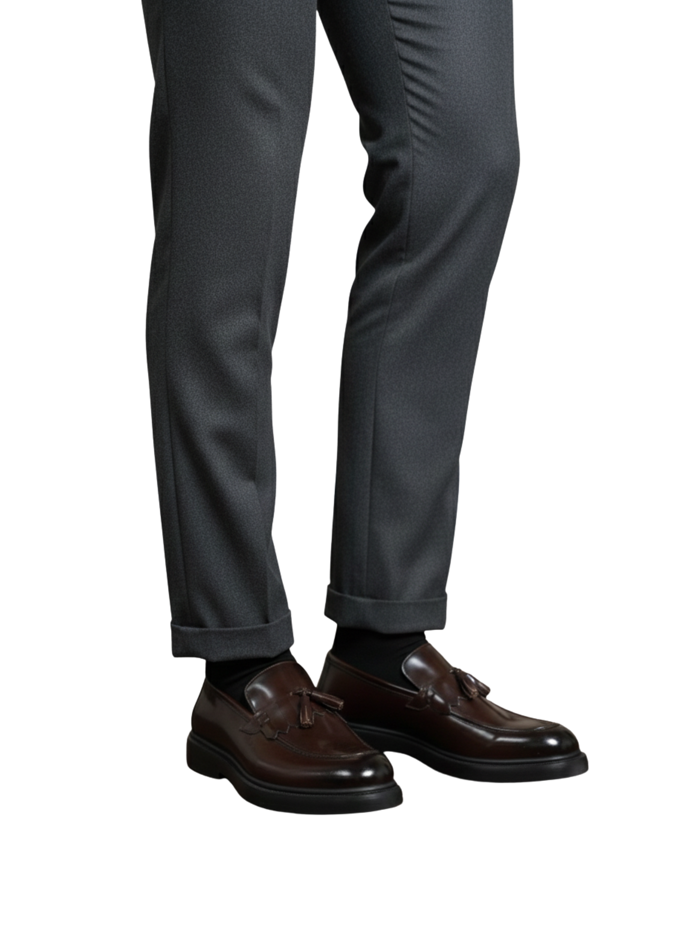 Slip On Classy Dark Brown Leather Shoes