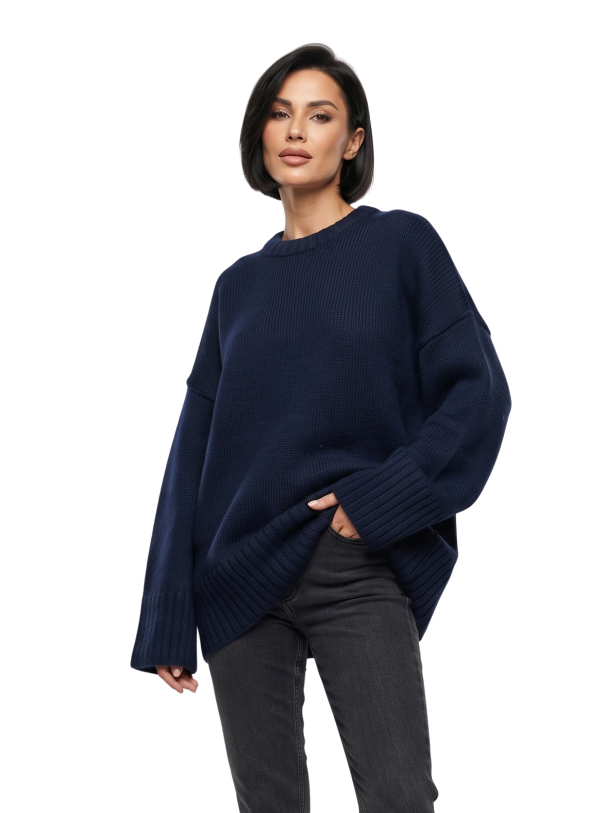 Navy Oversized Pullover