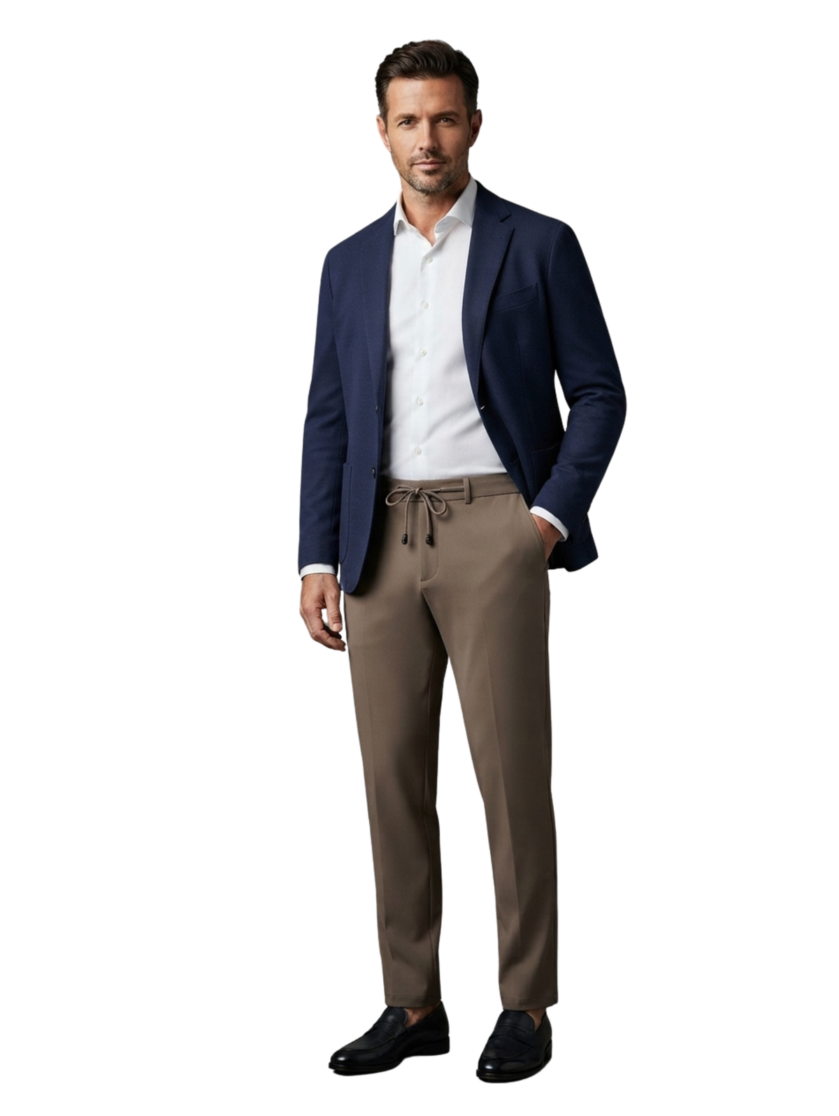 Brown Tailored Dark Trousers Pant
