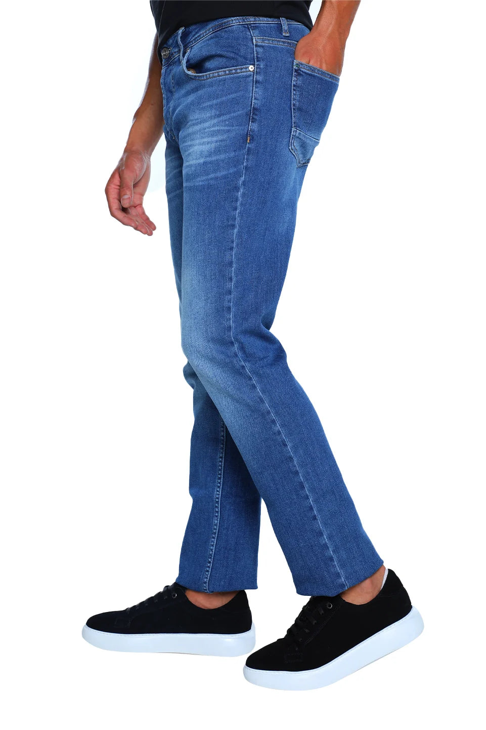 Slim Straight Blue Jeans