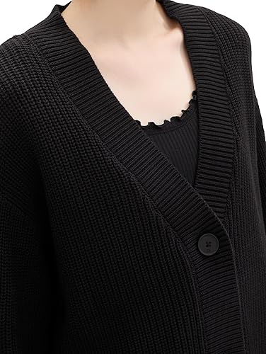 Tom Tailor V-Neck Black Cardigan
