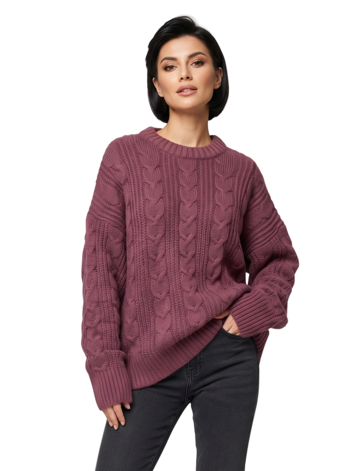 Purple Oversized Pullover