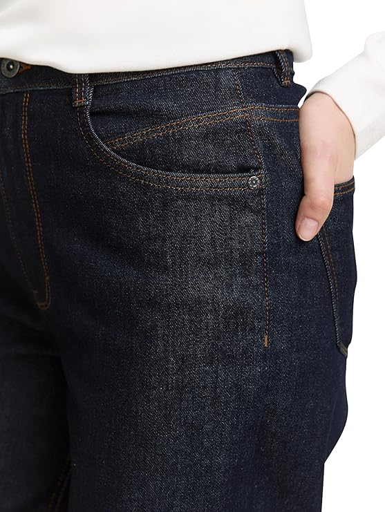 Tom Tailor Straight Dark Blue Denim Jeans